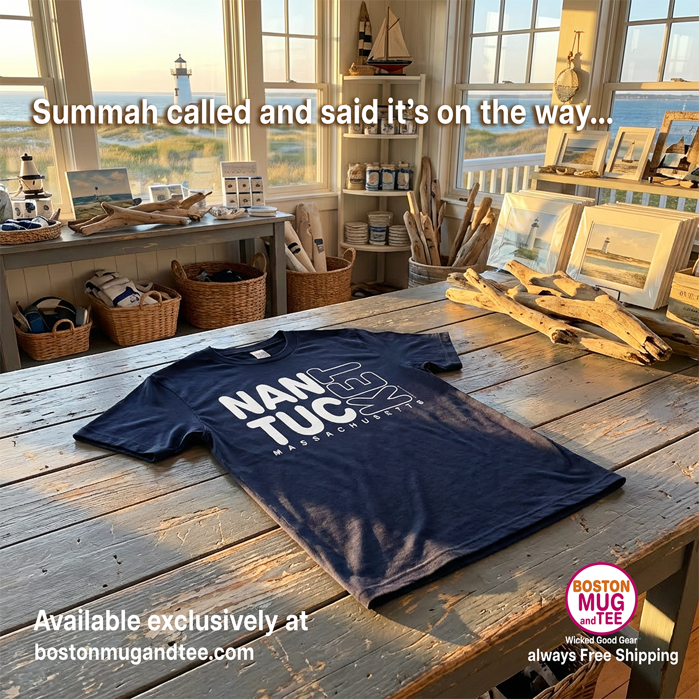 Nantucket Massachusetts T-Shirt, Bold Graphic Nantucket Tee, Nantucket Shirt, Nantucket Gift, Comfort Colors® Short Sleeve Tee