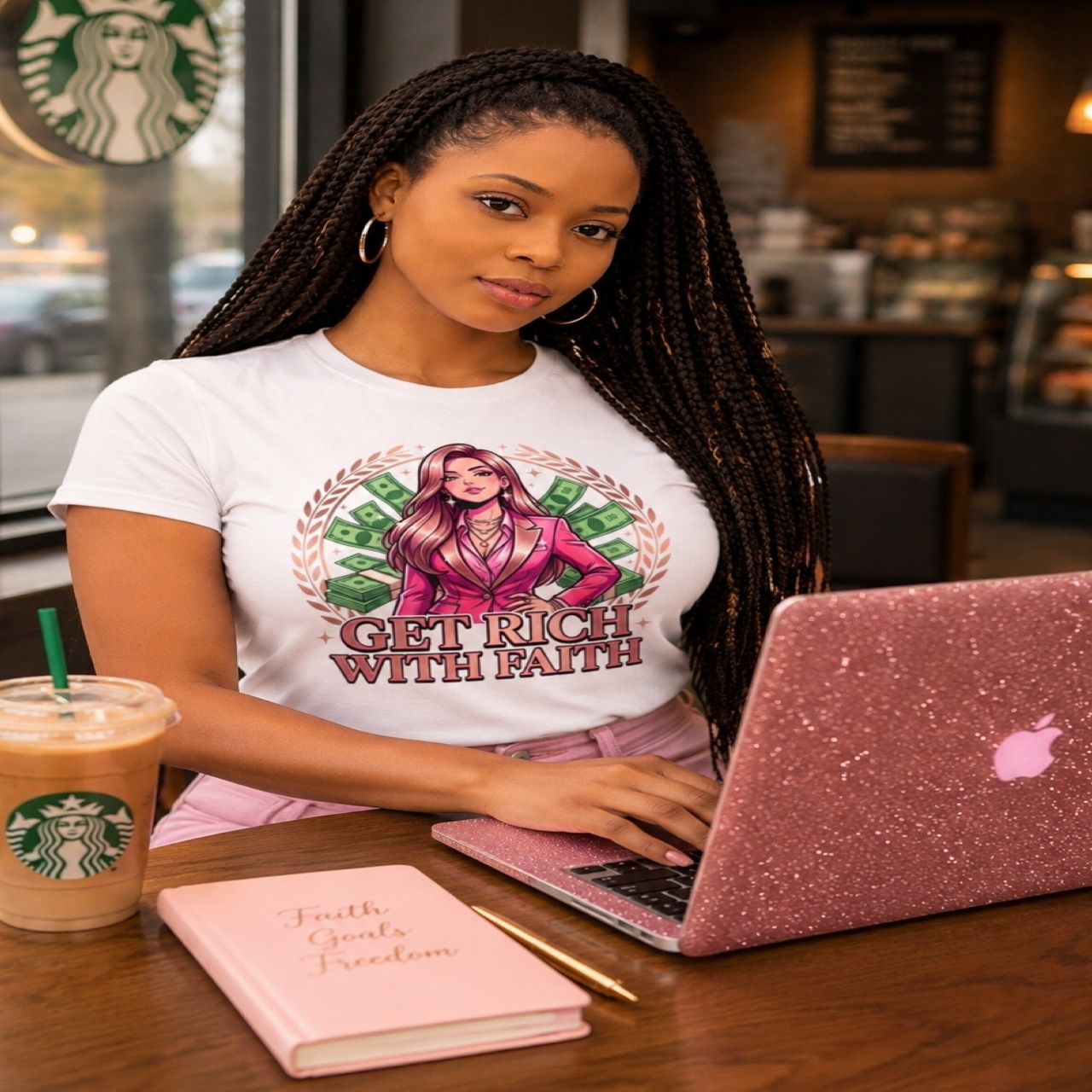 Get Rich With Faith  Money t shirt