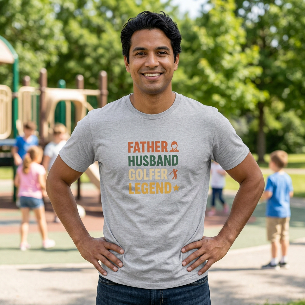 Father Husband Golfer Legend T-Shirt — Golf Dad Gift for Father’s Day or Any Day product thumbnail image
