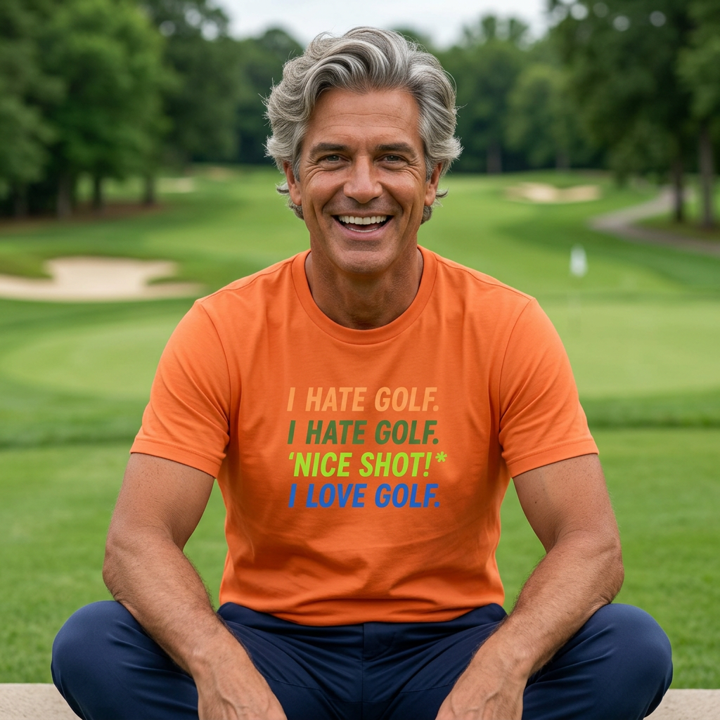 Golf T-Shirt — I Hate Golf, I Love Golf