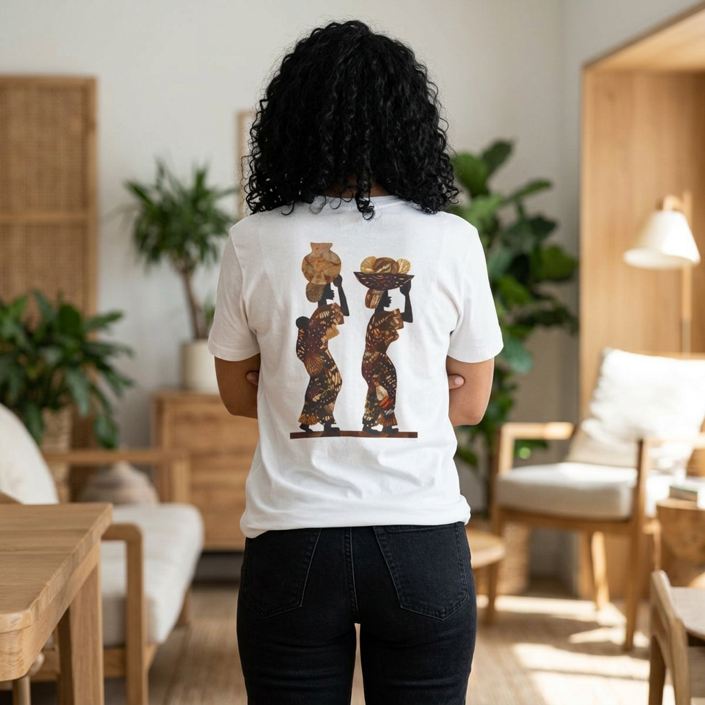 African  Women T-Shirt — Afrocentric Graphic Tee product thumbnail image