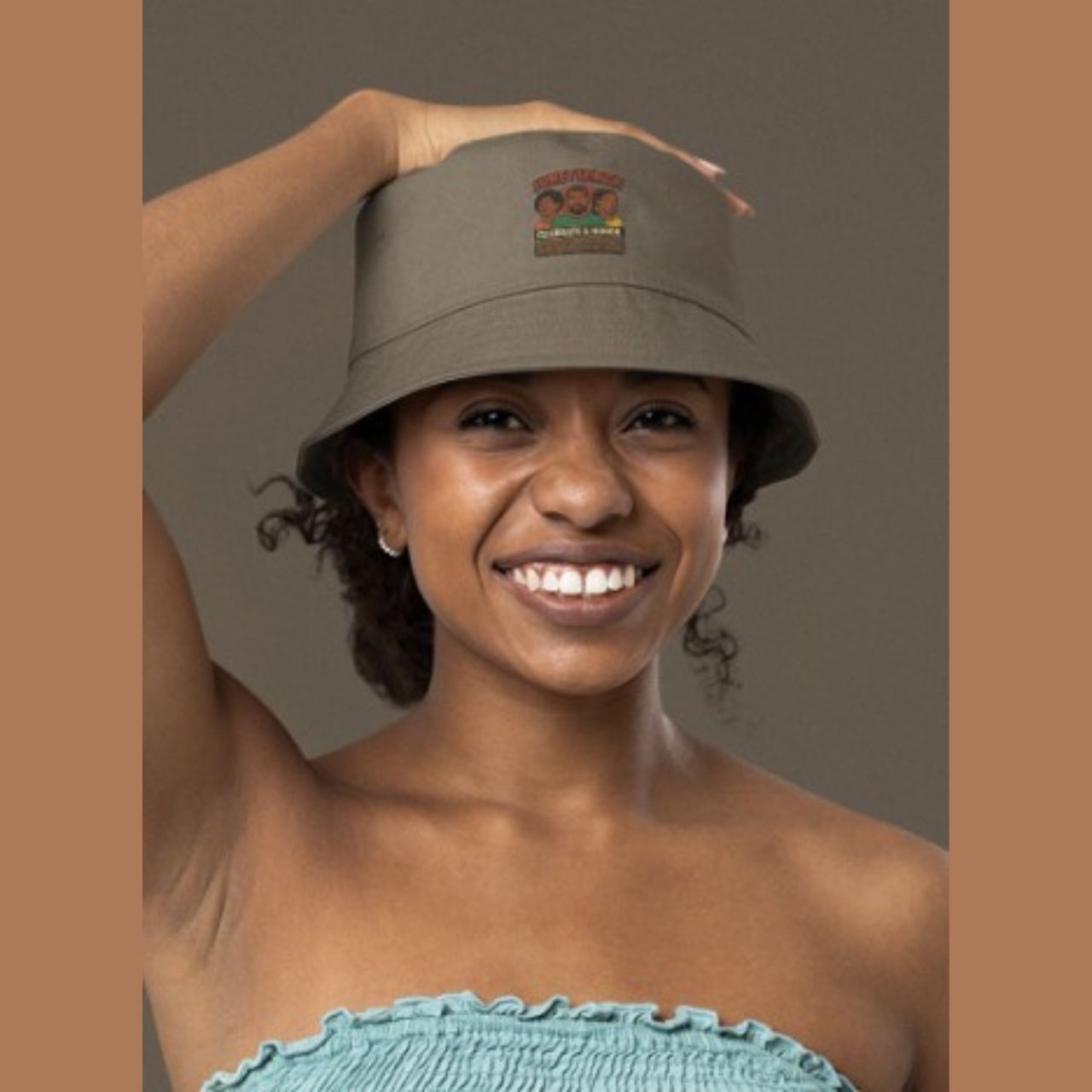 Bucket Hat — Celebrate &amp; Honor Afrocentric Portraits Bucket Hat (Black History/Heritage) product thumbnail image