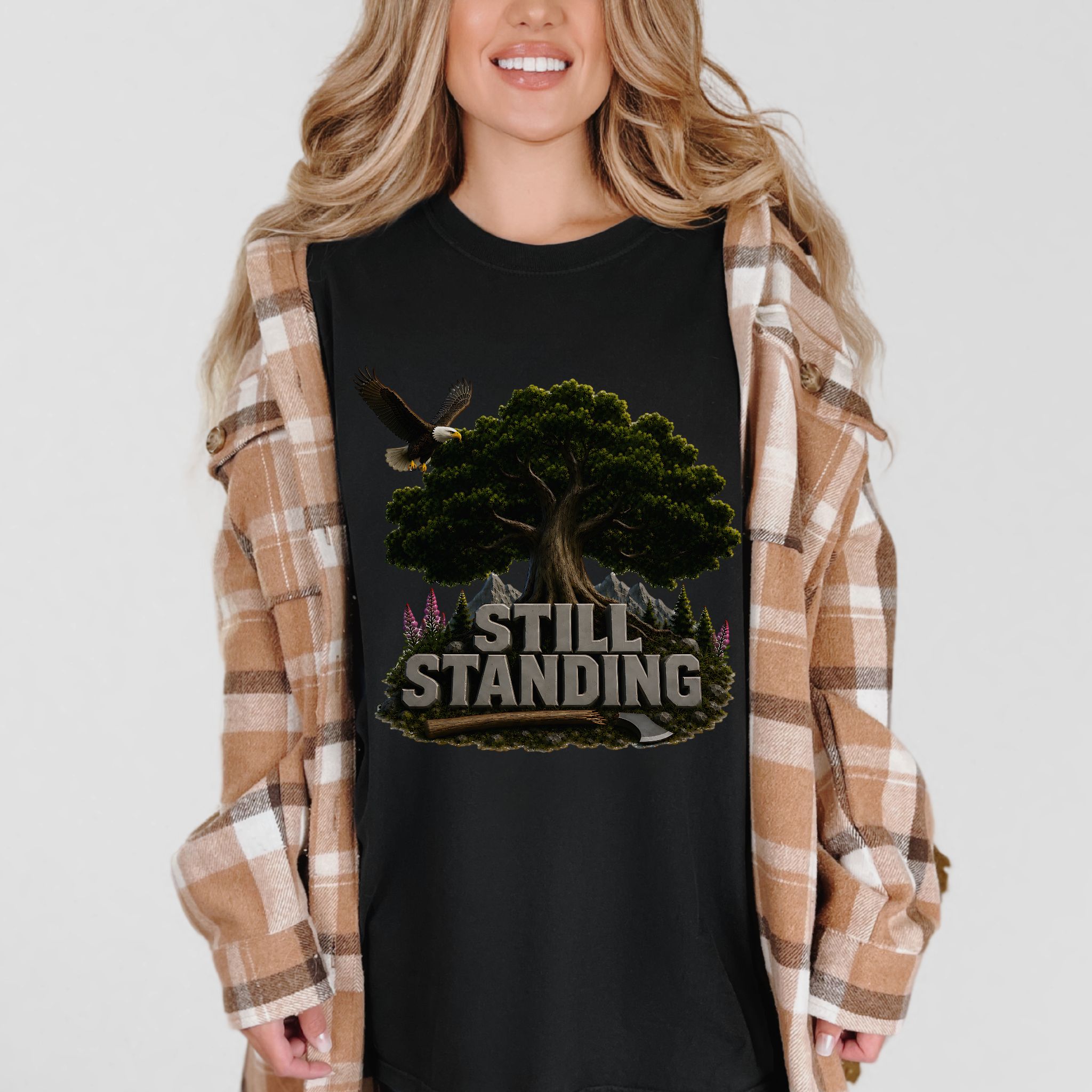 Still Standing T-Shirt — Vintage Nature Tree Graphic Tee product thumbnail image Still Standing T-Shirt — Vintage Nature Tree Graphic Tee product thumbnail image