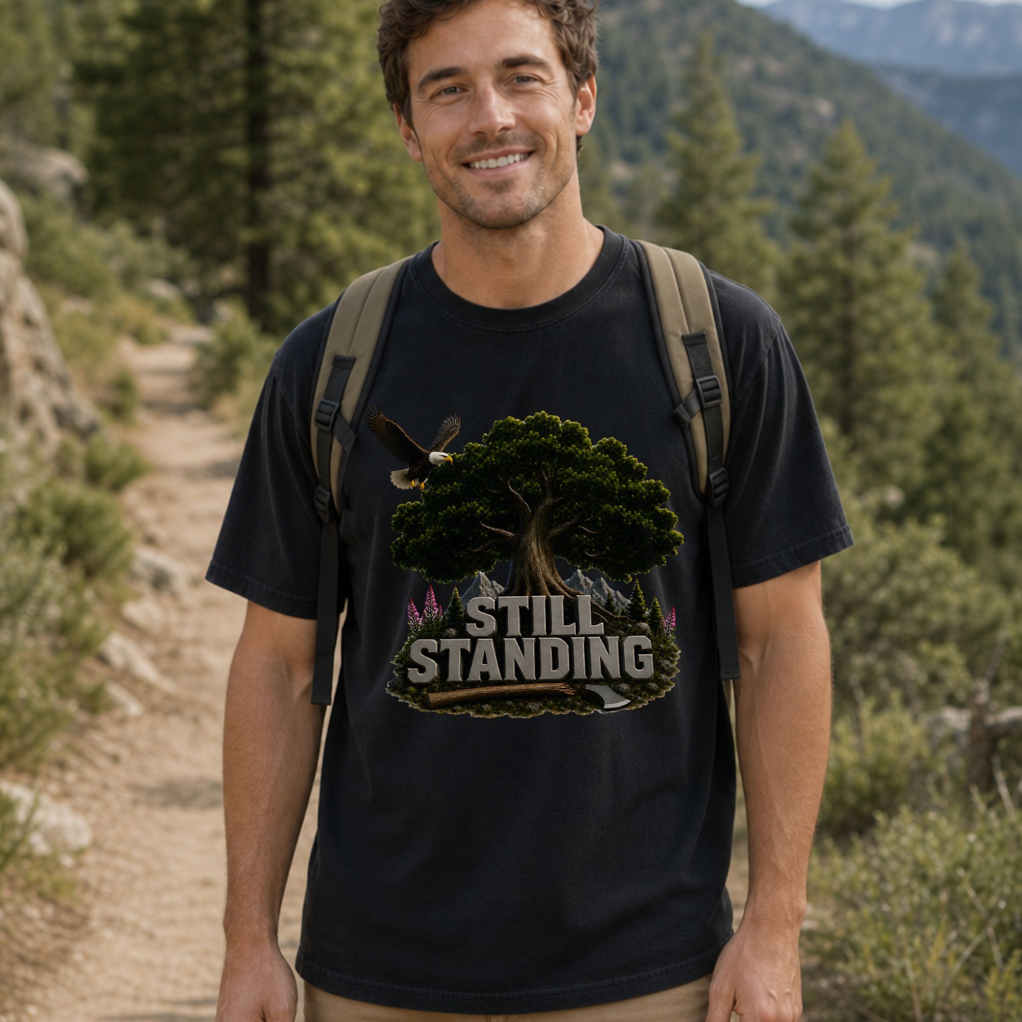 Still Standing T-Shirt — Vintage Nature Tree Graphic Tee