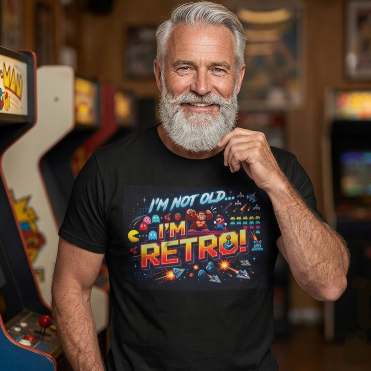 'I'm Not Old... I'm Retro!' Gaming T-Shirt product thumbnail image