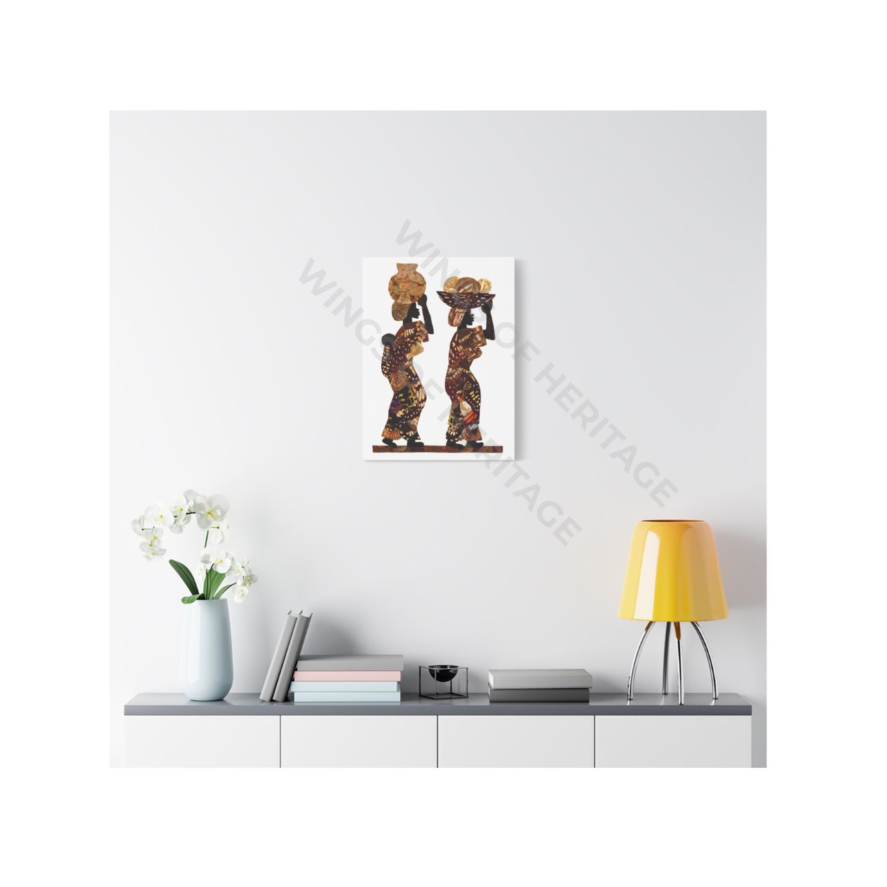 African Market Women Canvas Print — Matte Stretched Wall Art product thumbnail image African Market Women Canvas Print — Matte Stretched Wall Art product thumbnail image