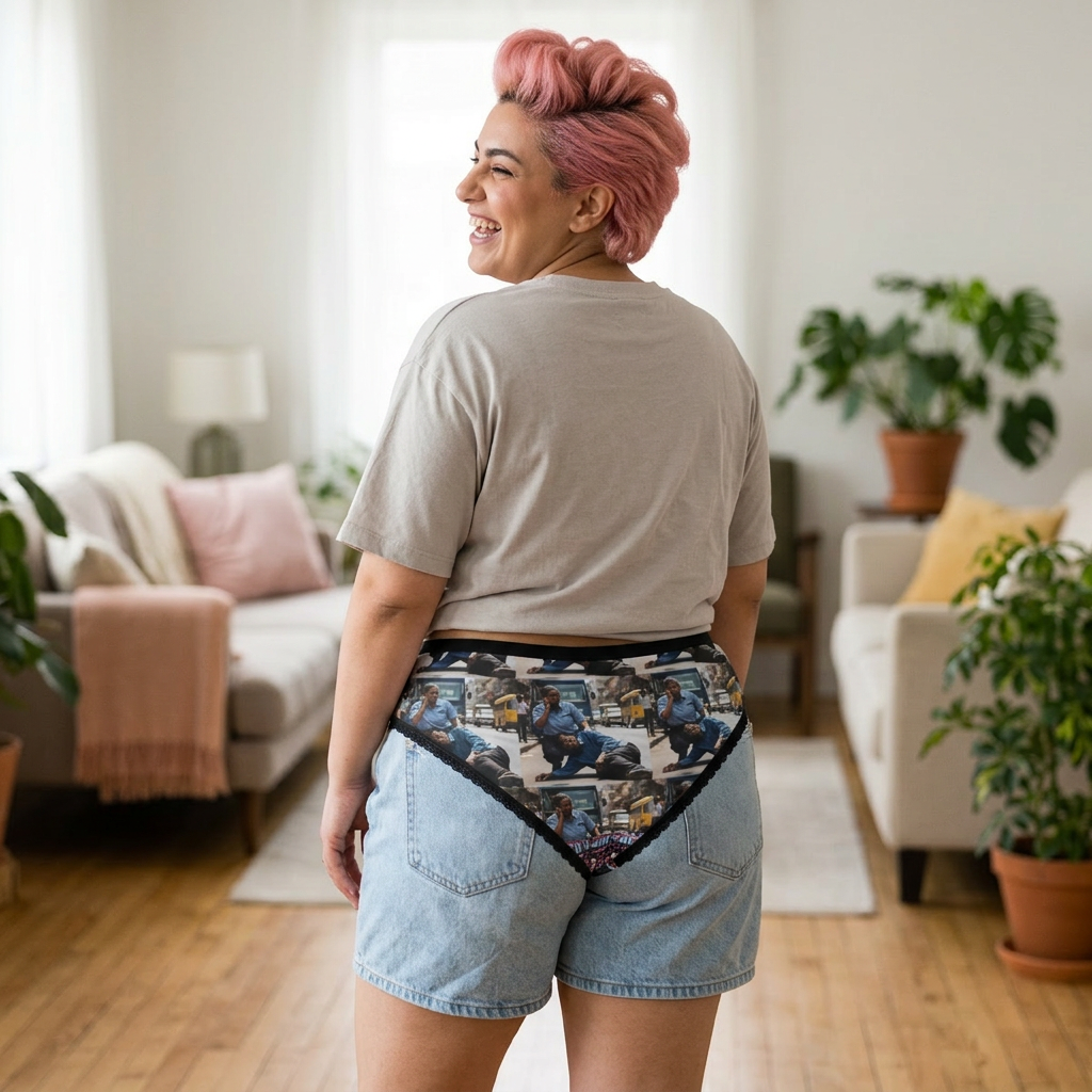 All-Over Photo Print Women's Briefs — Urban Lifestyle Collage product thumbnail image