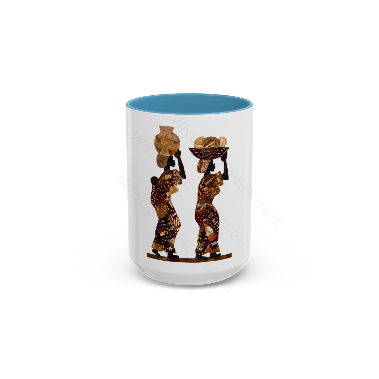 Wings of Heritage | The Master 15oz Accent Mug - African Silhouette Art product thumbnail image Wings of Heritage | The Master 15oz Accent Mug - African Silhouette Art product thumbnail image