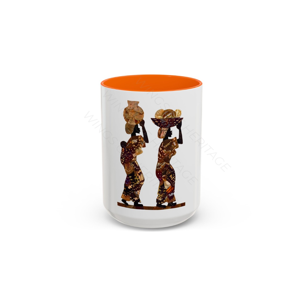 Wings of Heritage | The Master 15oz Accent Mug - African Silhouette Art product thumbnail image Wings of Heritage | The Master 15oz Accent Mug - African Silhouette Art product thumbnail image