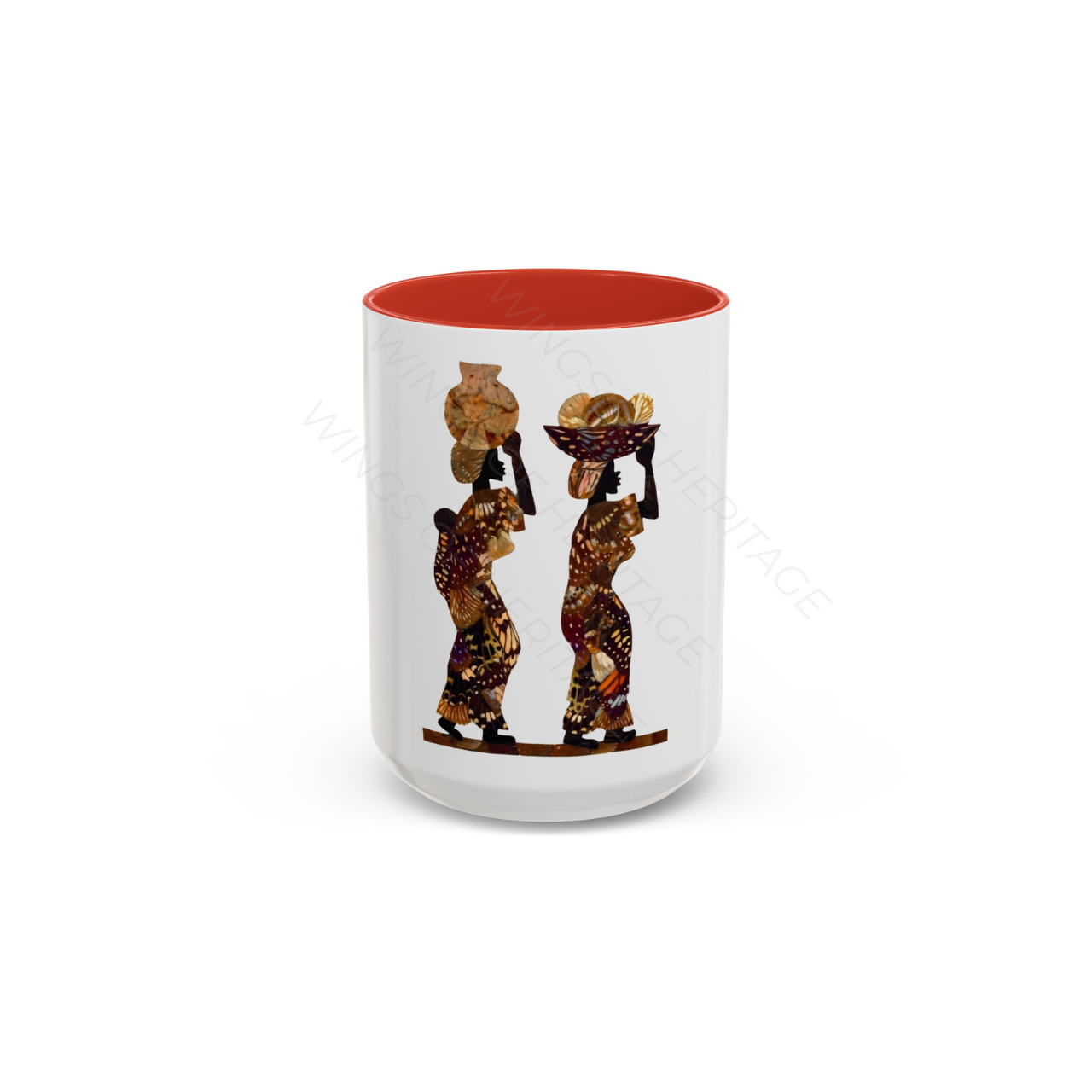 Wings of Heritage | The Master 15oz Accent Mug - African Silhouette Art product thumbnail image Wings of Heritage | The Master 15oz Accent Mug - African Silhouette Art product thumbnail image