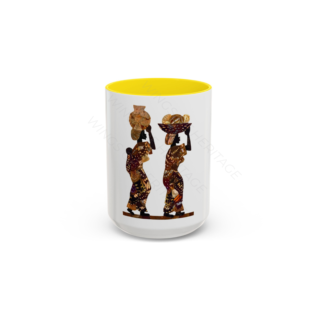 Wings of Heritage | The Master 15oz Accent Mug - African Silhouette Art product thumbnail image Wings of Heritage | The Master 15oz Accent Mug - African Silhouette Art product thumbnail image