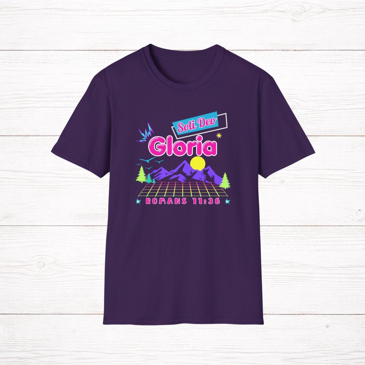 'Soli Deo Gloria' Adult Softstyle T-Shirt product thumbnail image