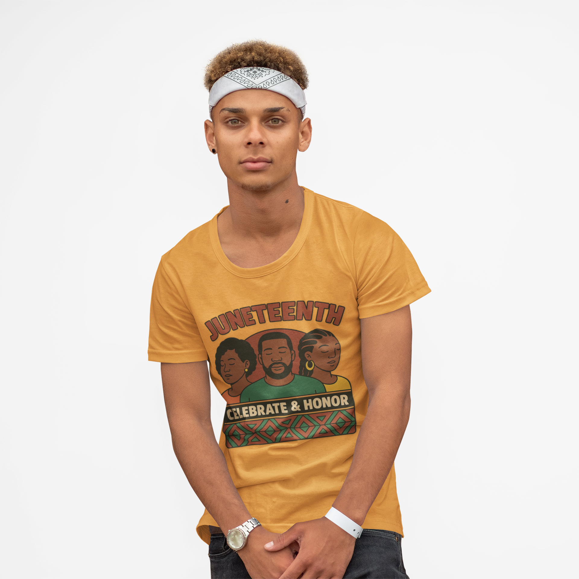 Kids Juneteenth Tee — "Celebrate &amp; Honor" Commemorative Children's T-Shirt product thumbnail image