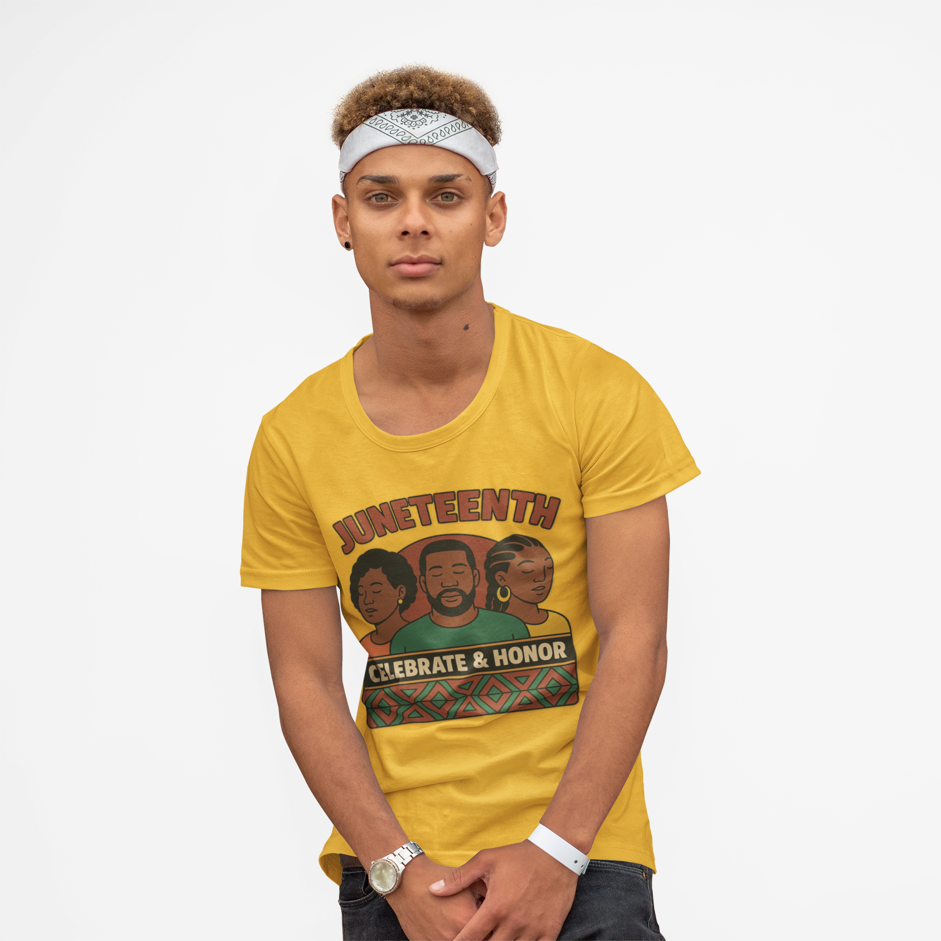 Kids Juneteenth Tee — "Celebrate &amp; Honor" Commemorative Children's T-Shirt product thumbnail image