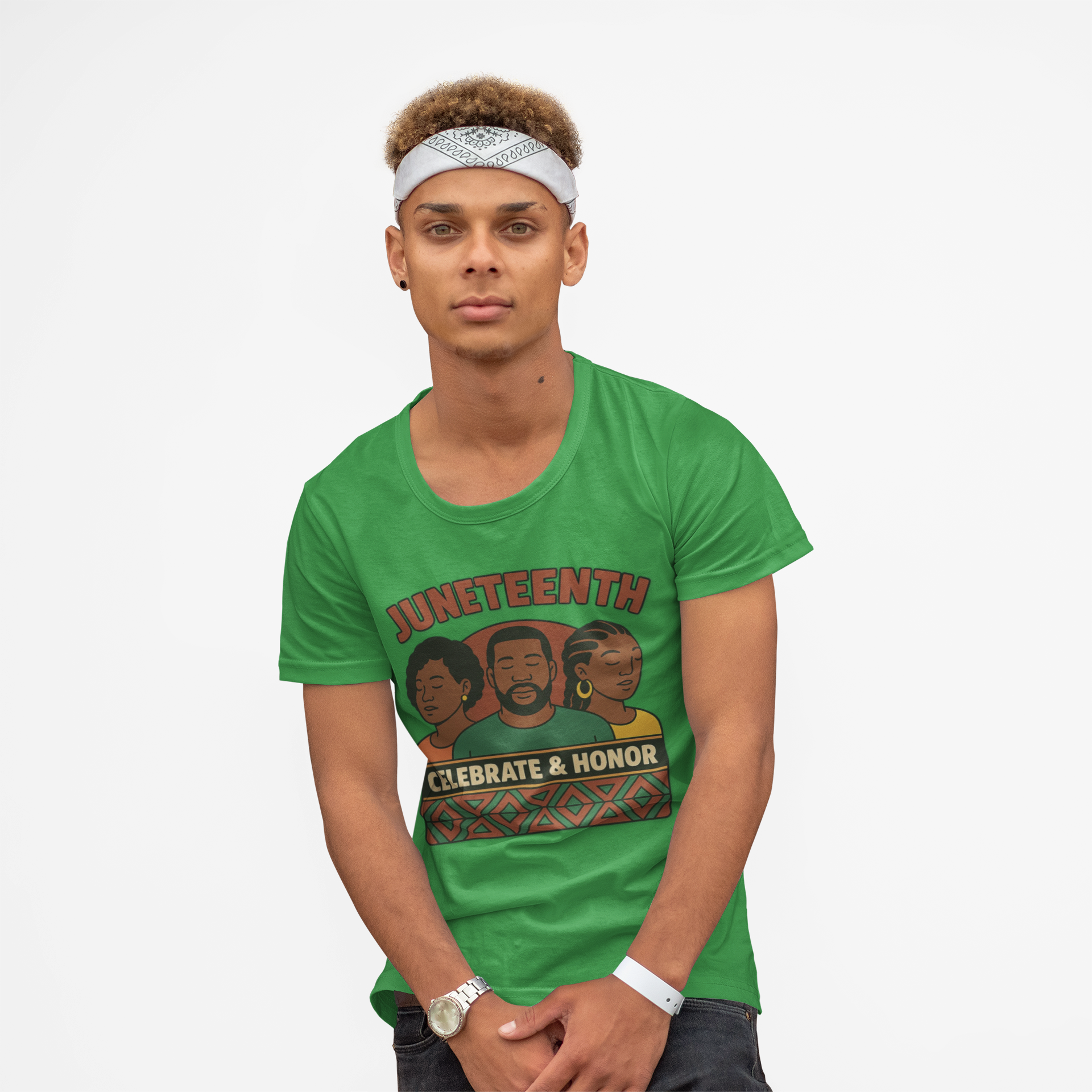 Kids Juneteenth Tee — "Celebrate &amp; Honor" Commemorative Children's T-Shirt product thumbnail image