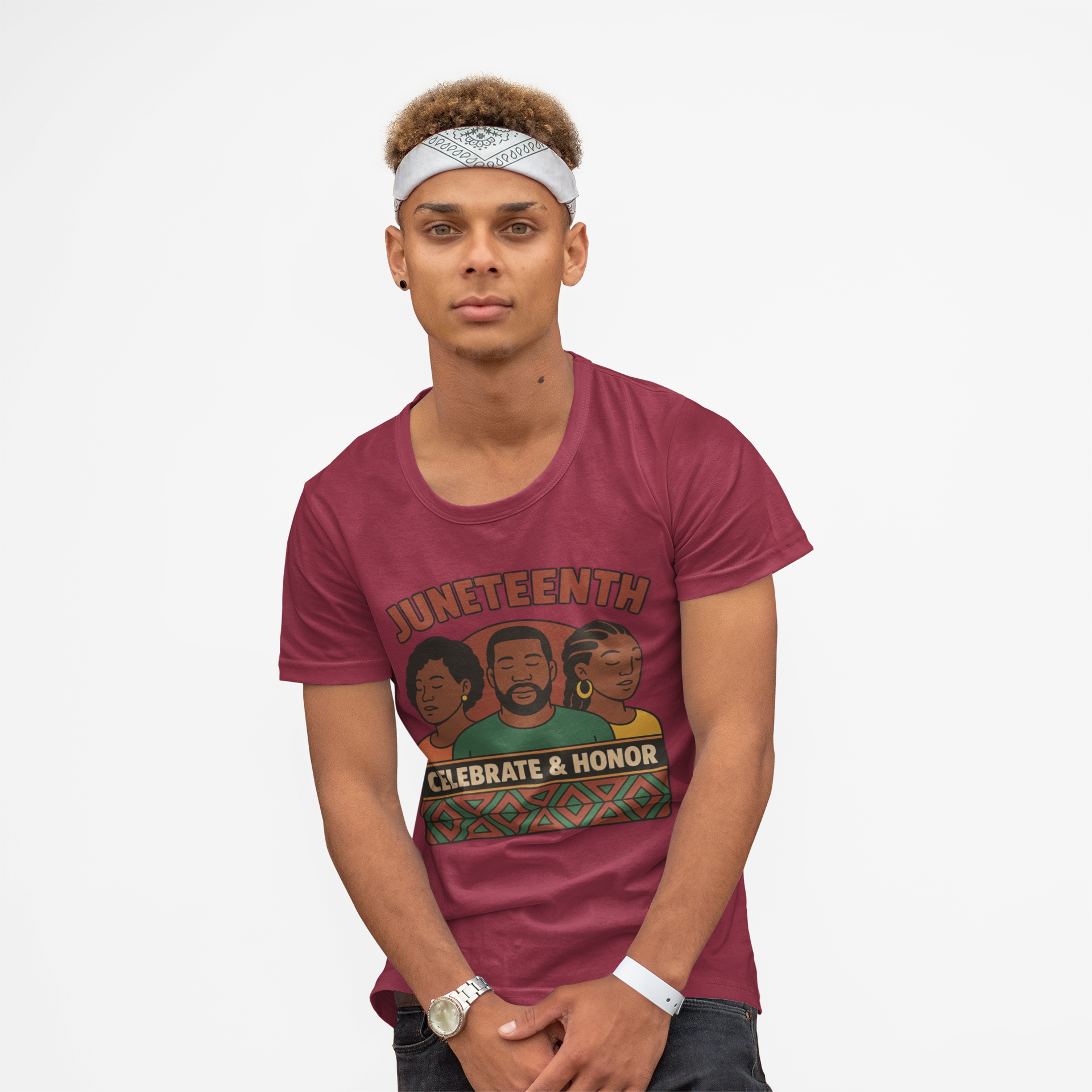 Kids Juneteenth Tee — "Celebrate &amp; Honor" Commemorative Children's T-Shirt product thumbnail image
