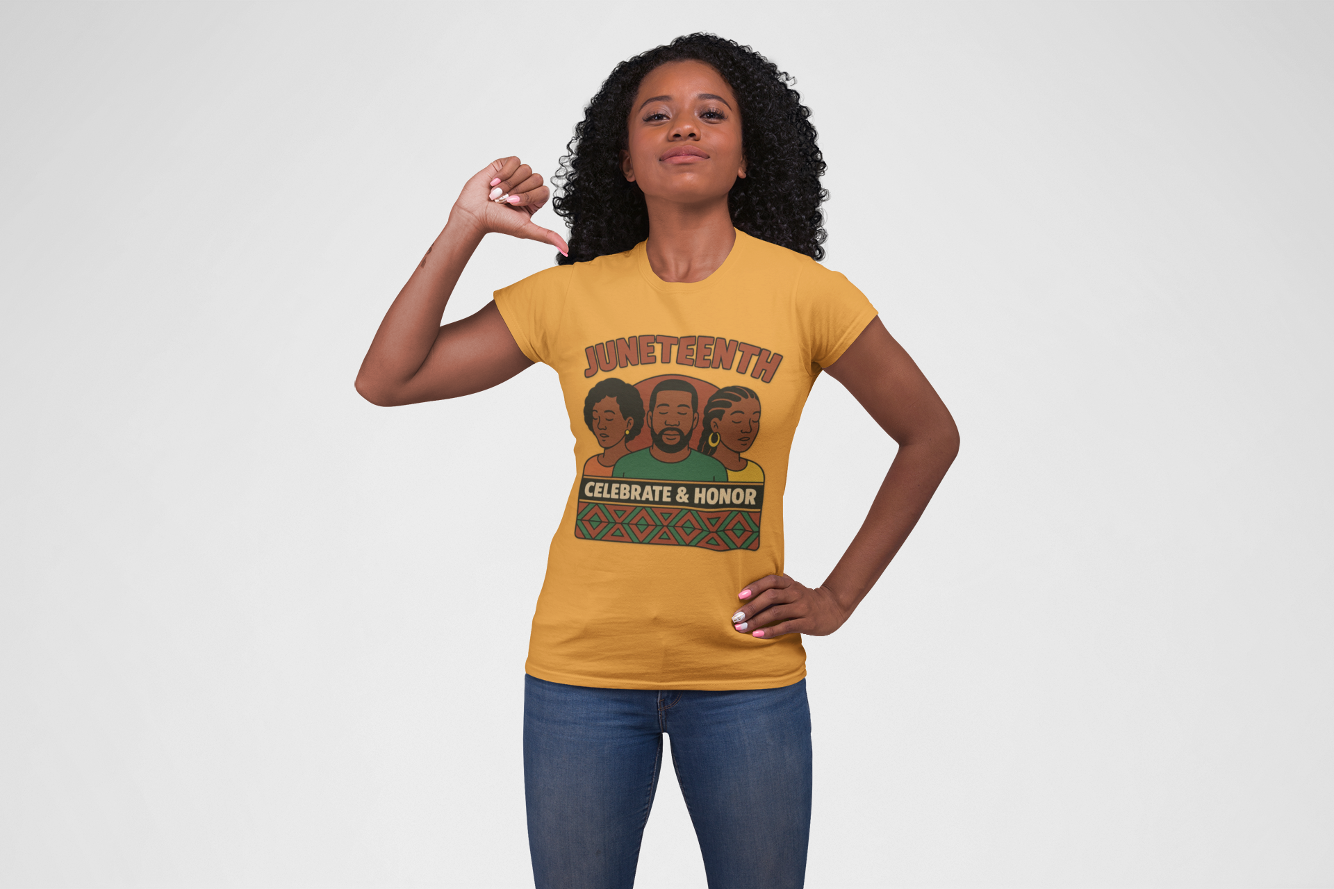 Kids Juneteenth Tee — "Celebrate & Honor" Commemorative Children's T-Shirt product thumbnail image Kids Juneteenth Tee — "Celebrate & Honor" Commemorative Children's T-Shirt product thumbnail image