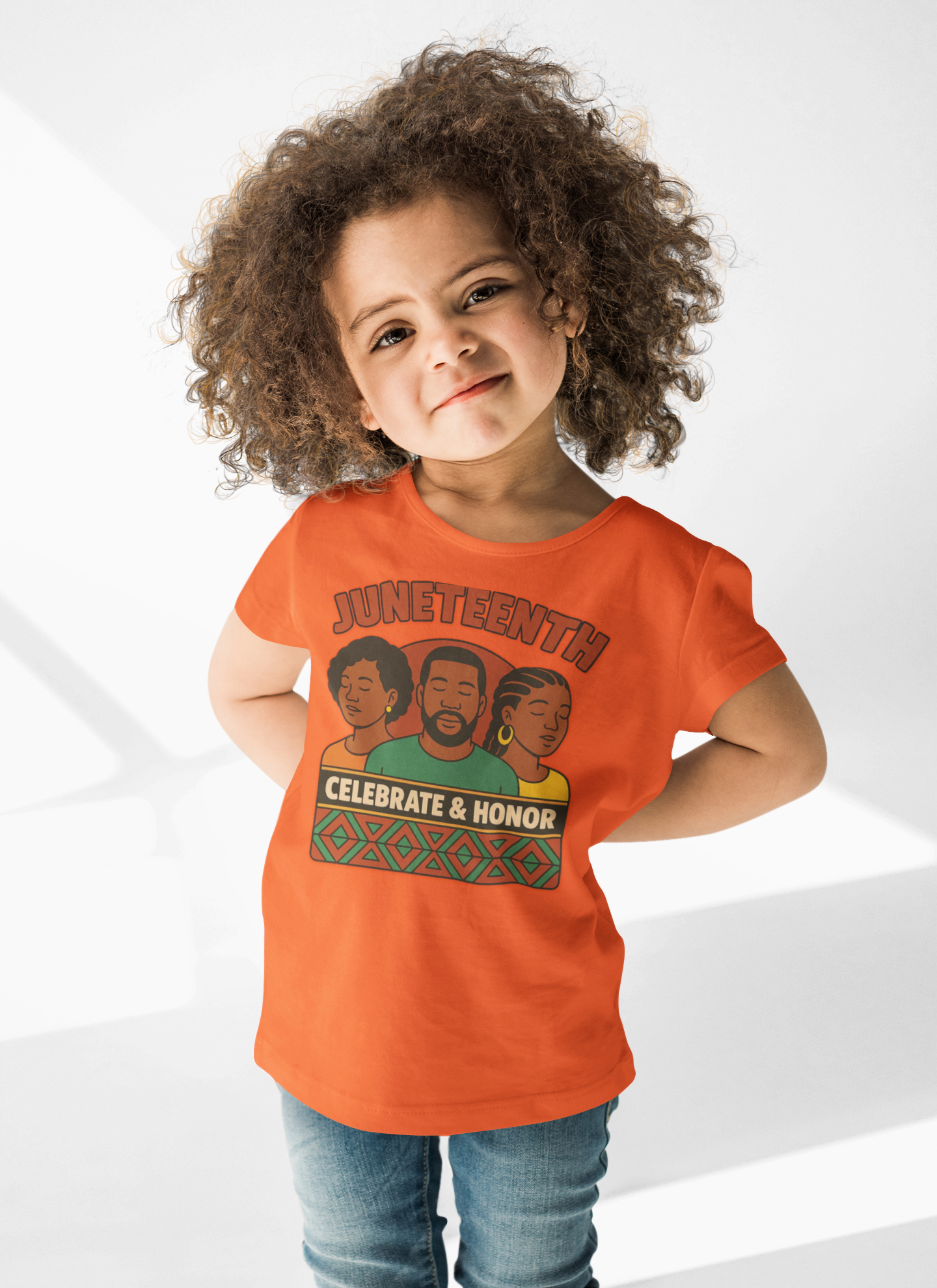 Juneteenth Toddler Tee - "Celebrate & Honor" Retro Kids Shirt product thumbnail image Juneteenth Toddler Tee - "Celebrate & Honor" Retro Kids Shirt product thumbnail image