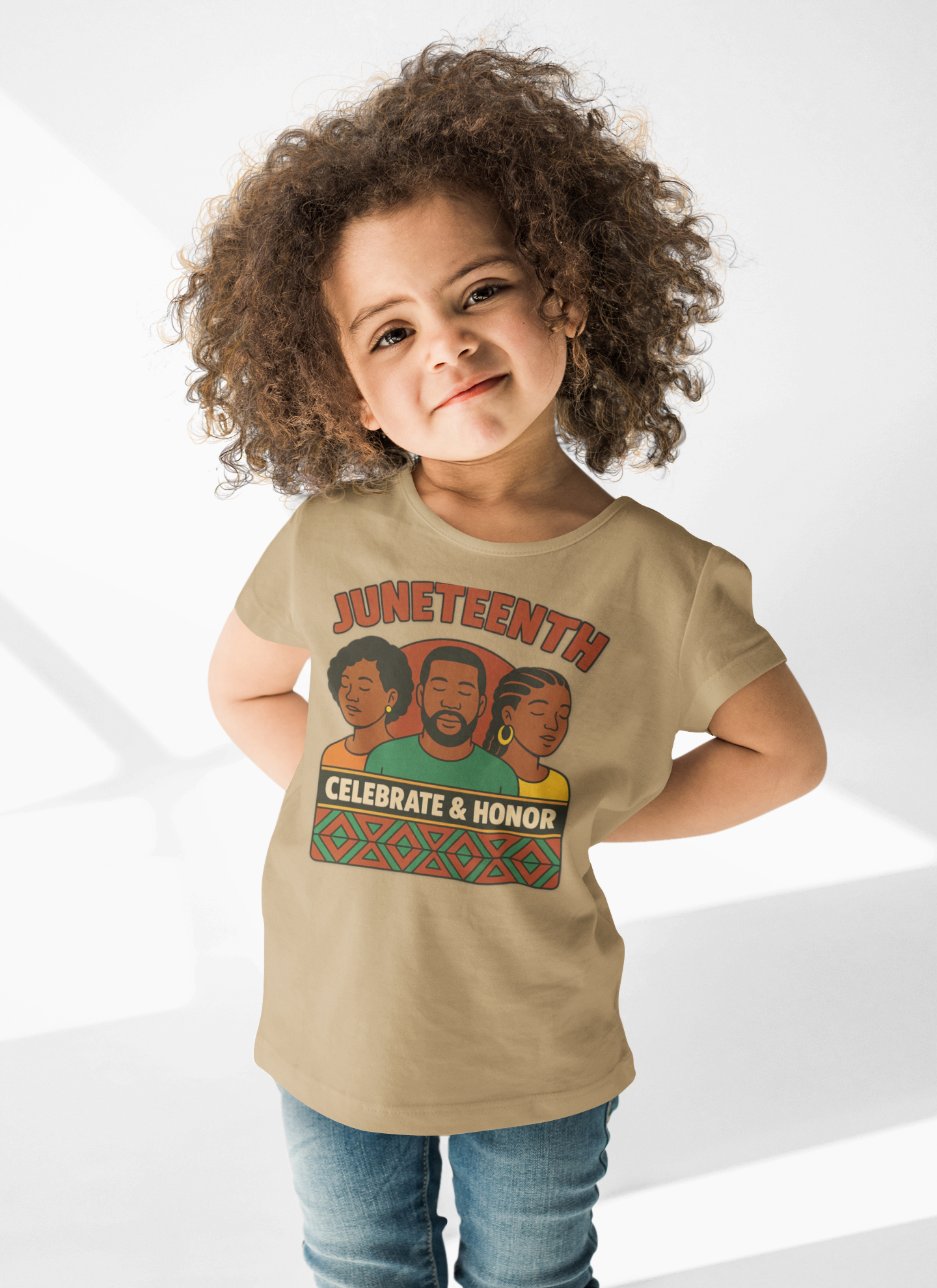 Juneteenth Toddler Tee - "Celebrate & Honor" Retro Kids Shirt product thumbnail image Juneteenth Toddler Tee - "Celebrate & Honor" Retro Kids Shirt product thumbnail image