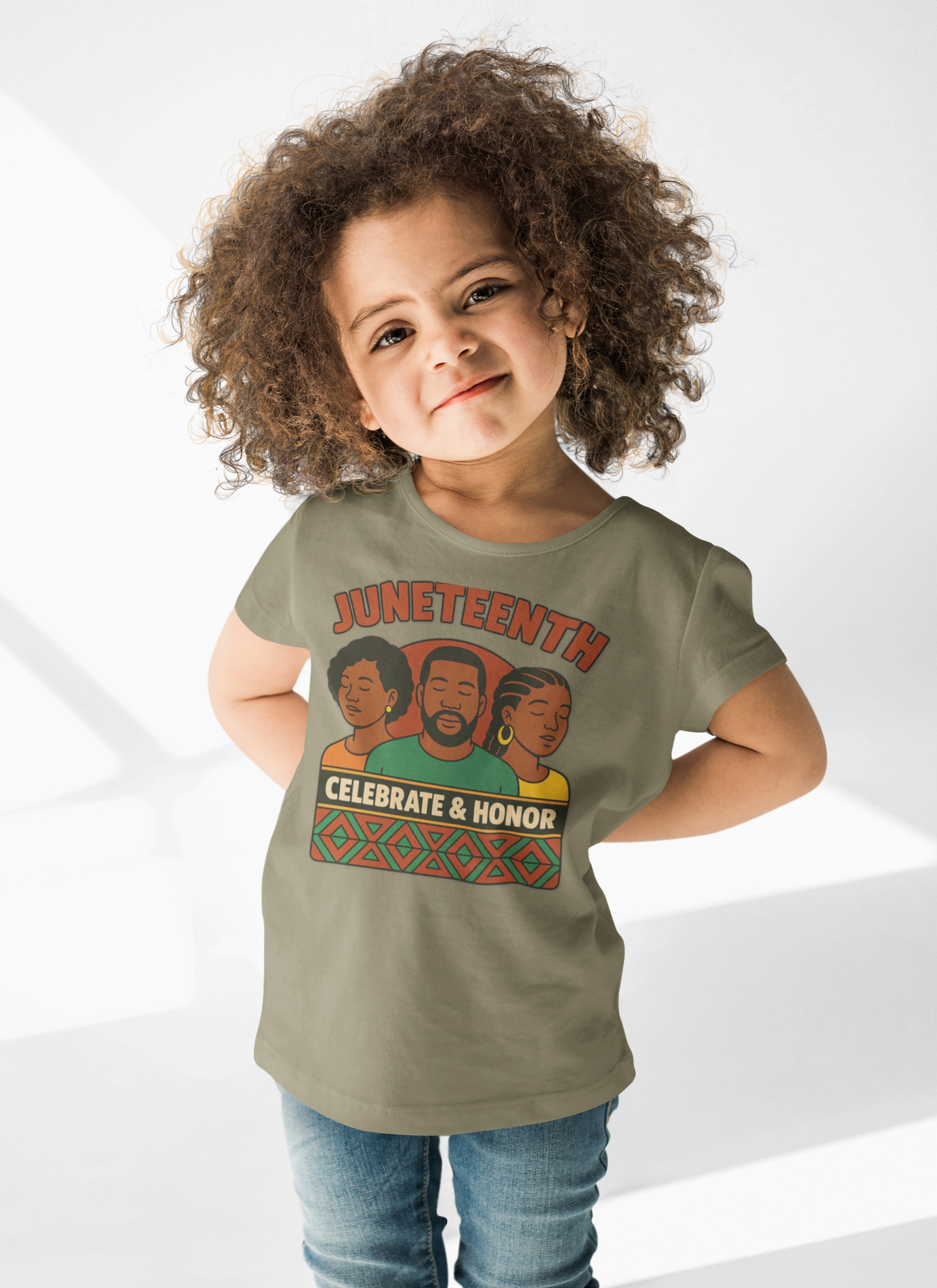 Juneteenth Toddler Tee - "Celebrate & Honor" Retro Kids Shirt product thumbnail image Juneteenth Toddler Tee - "Celebrate & Honor" Retro Kids Shirt product thumbnail image