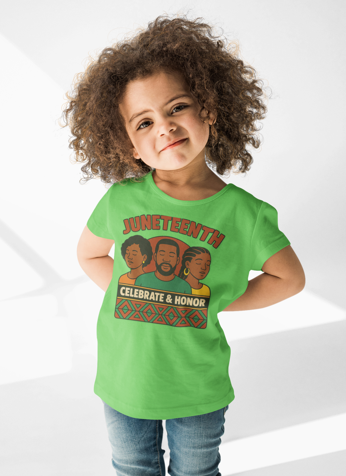 Juneteenth Toddler Tee - "Celebrate & Honor" Retro Kids Shirt product thumbnail image Juneteenth Toddler Tee - "Celebrate & Honor" Retro Kids Shirt product thumbnail image