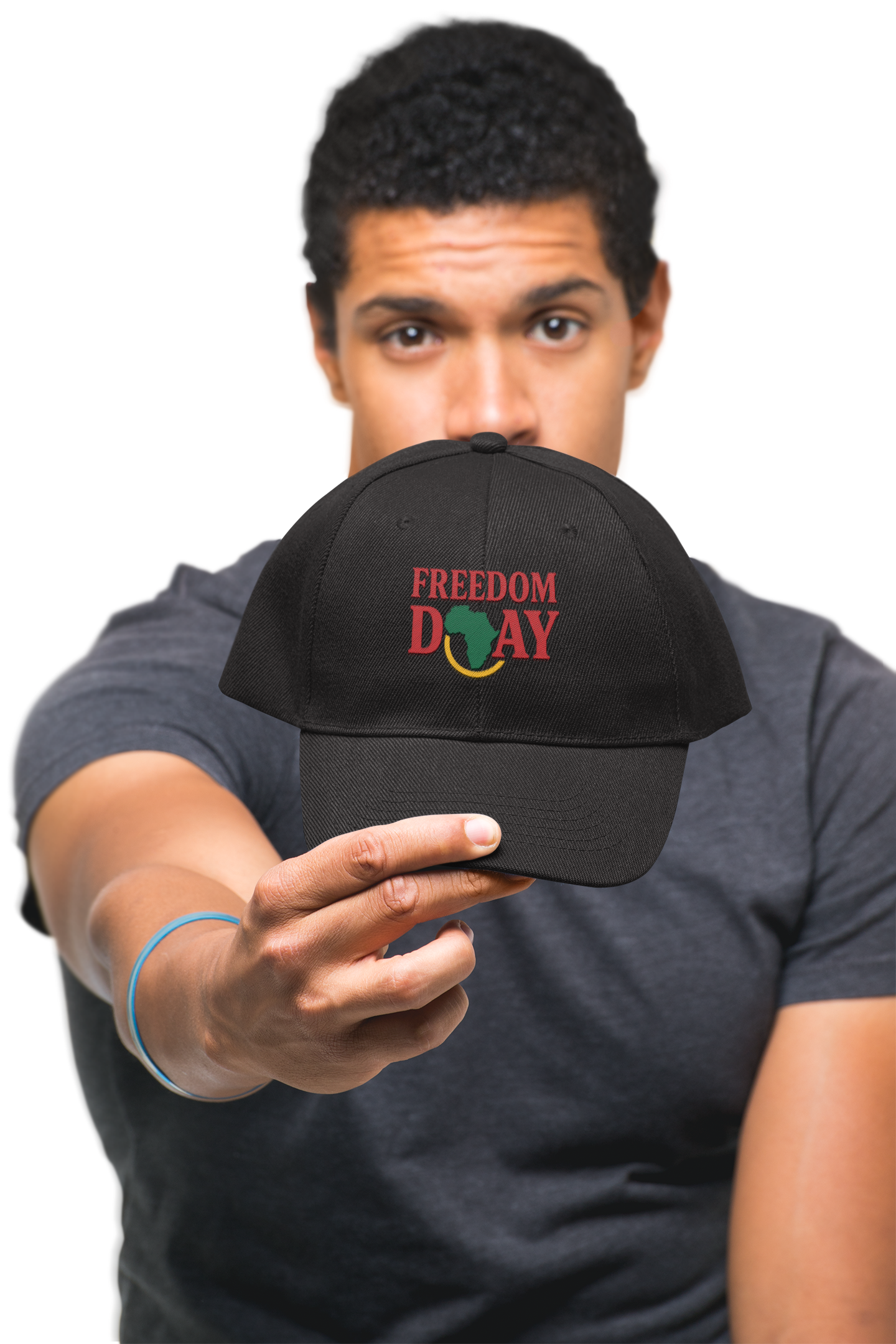Freedom Day Baseball Cap — African Map Red Hat (Pan-African Colors) product thumbnail image Freedom Day Baseball Cap — African Map Red Hat (Pan-African Colors) product thumbnail image