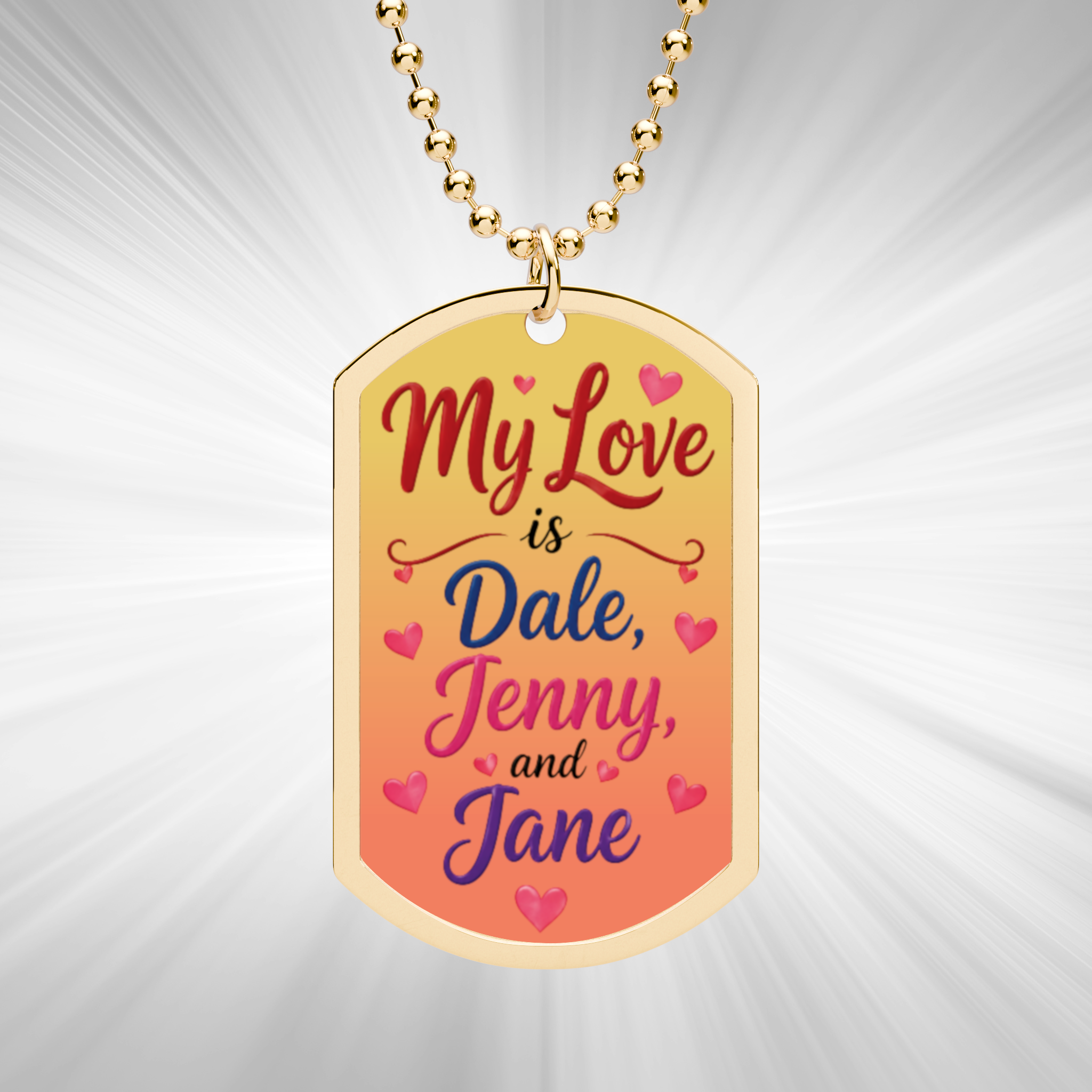 Custom Dog Tag with Chain product thumbnail image