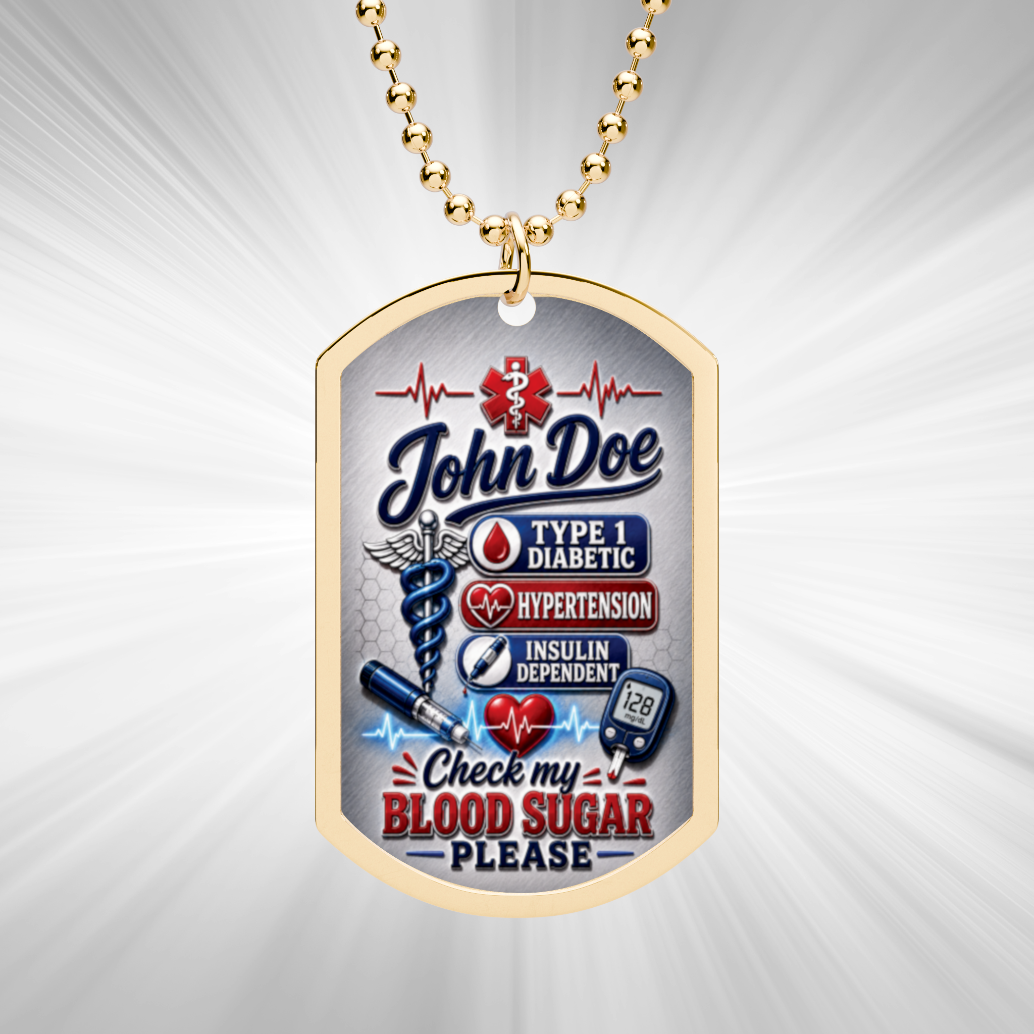 Custom Dog Tag with Chain product thumbnail image