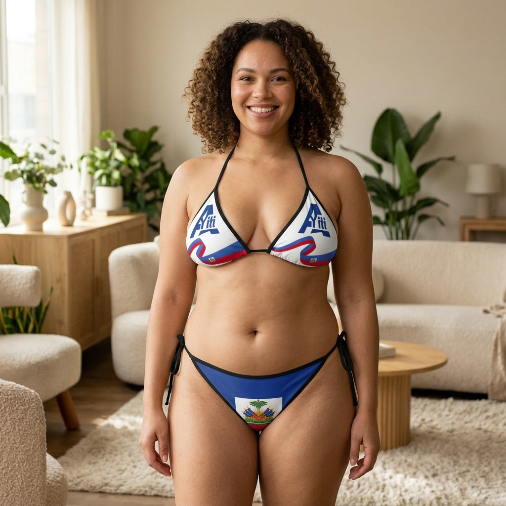 Tropical Flag Print Bikini product thumbnail image