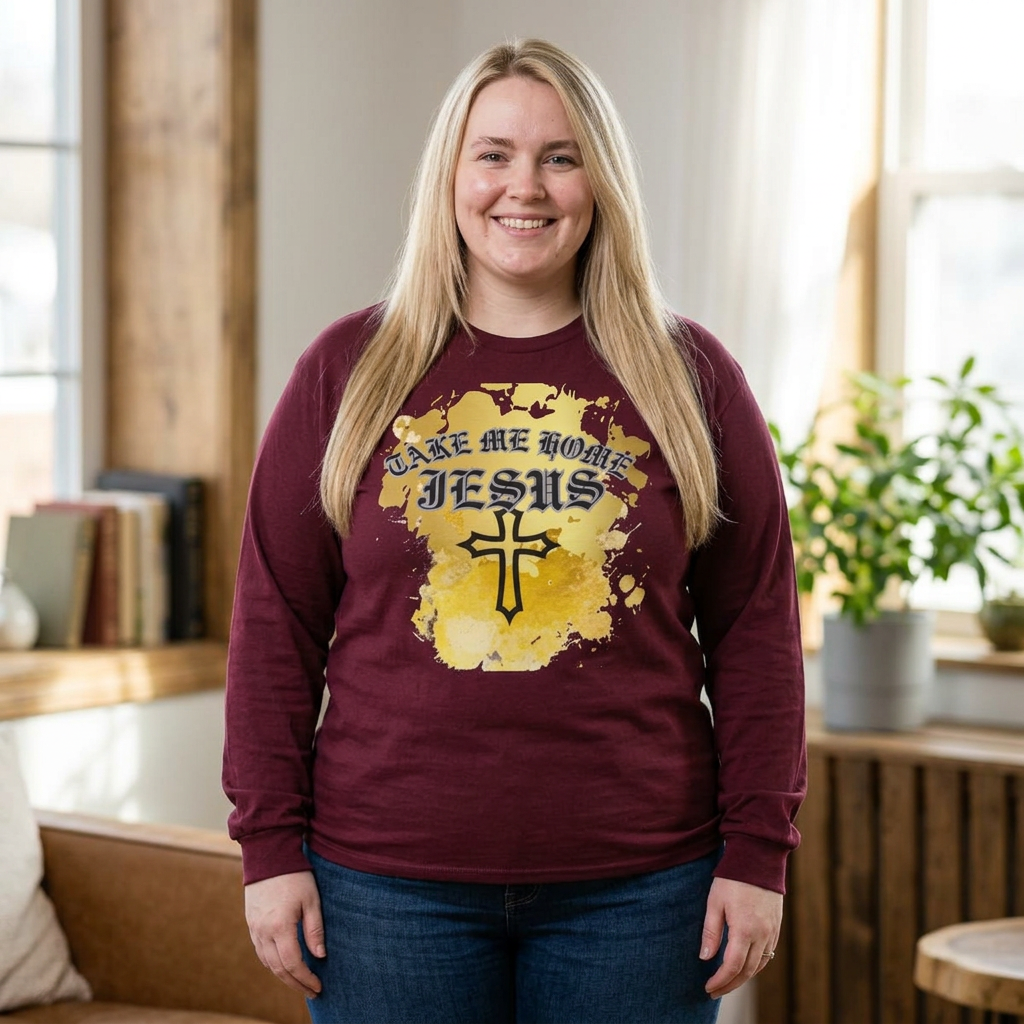 Take Me Home Jesus Long Sleeve Tee product thumbnail image Take Me Home Jesus Long Sleeve Tee product thumbnail image