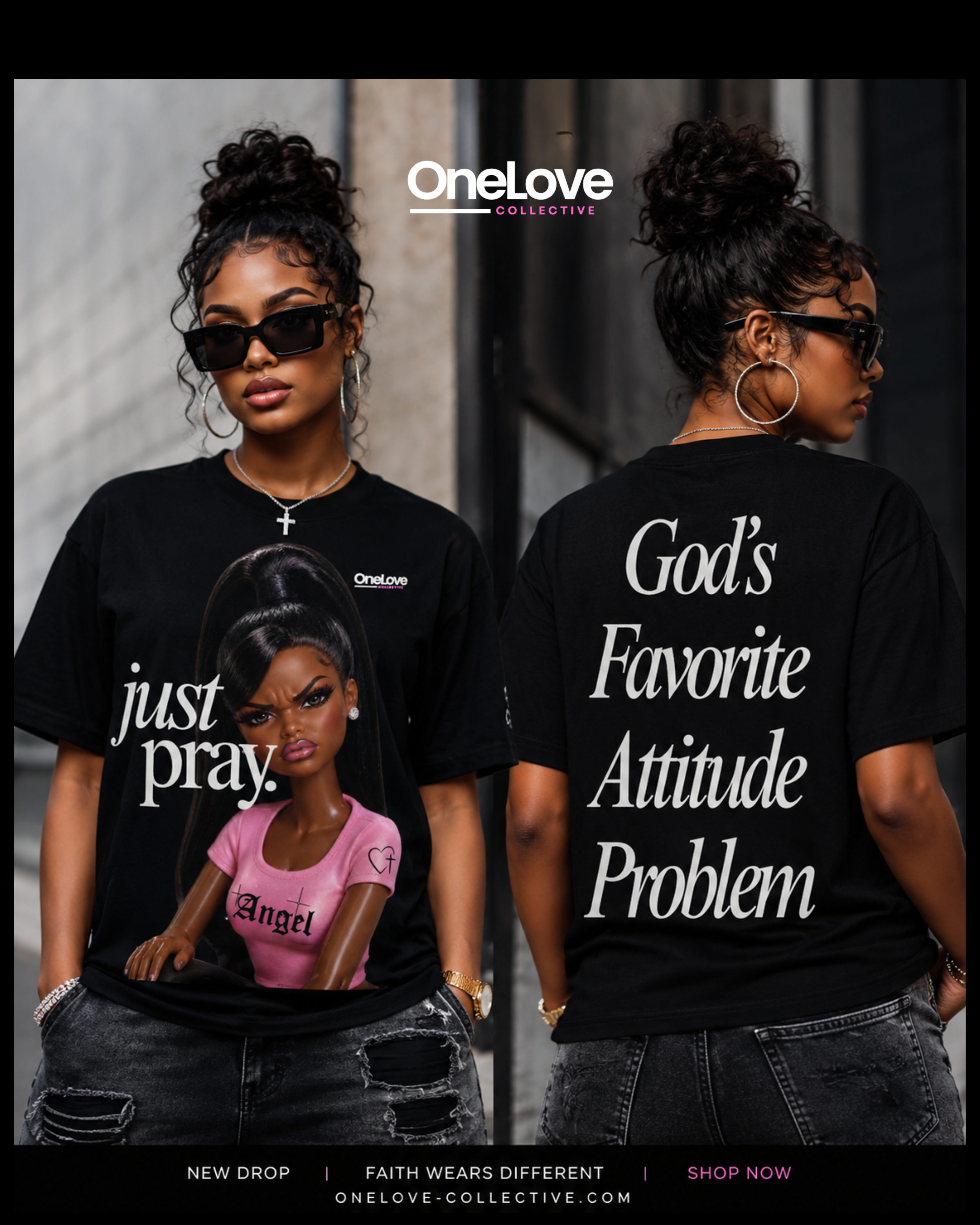 "Just Pray" Tee – OneLove Collective product thumbnail image