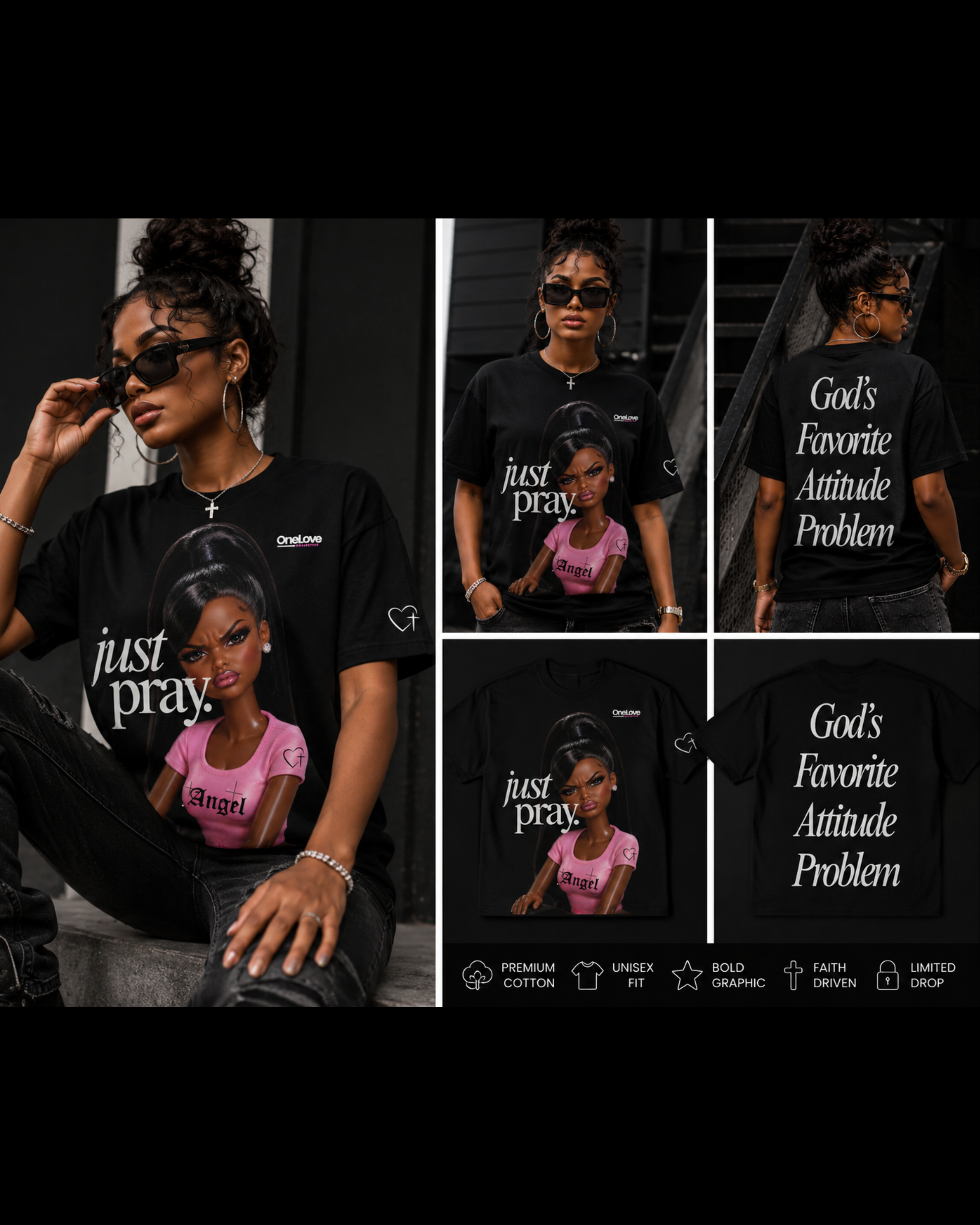 "Just Pray" Tee – OneLove Collective product thumbnail image