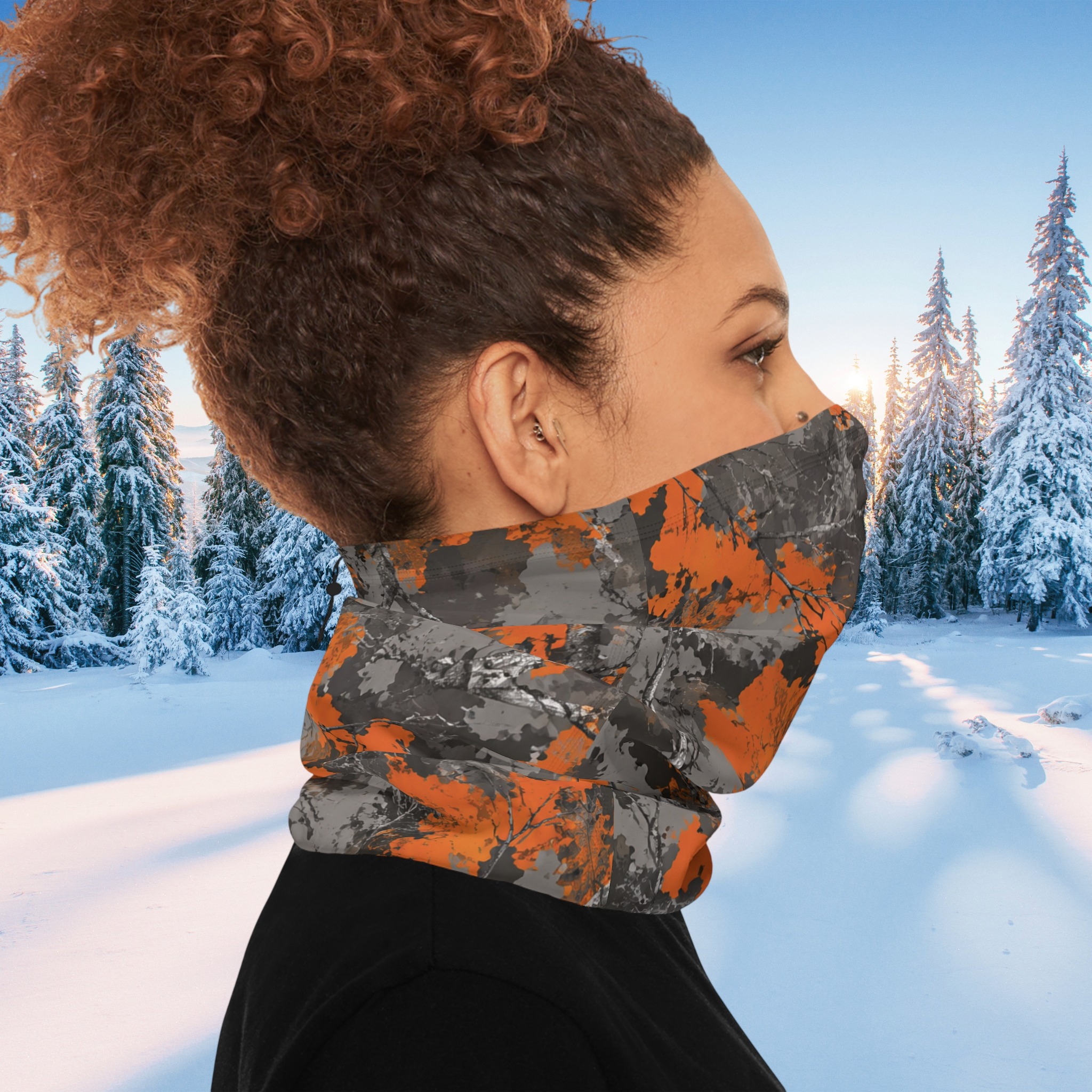 Custom Winter Neck Gaiter With Drawstring product thumbnail image