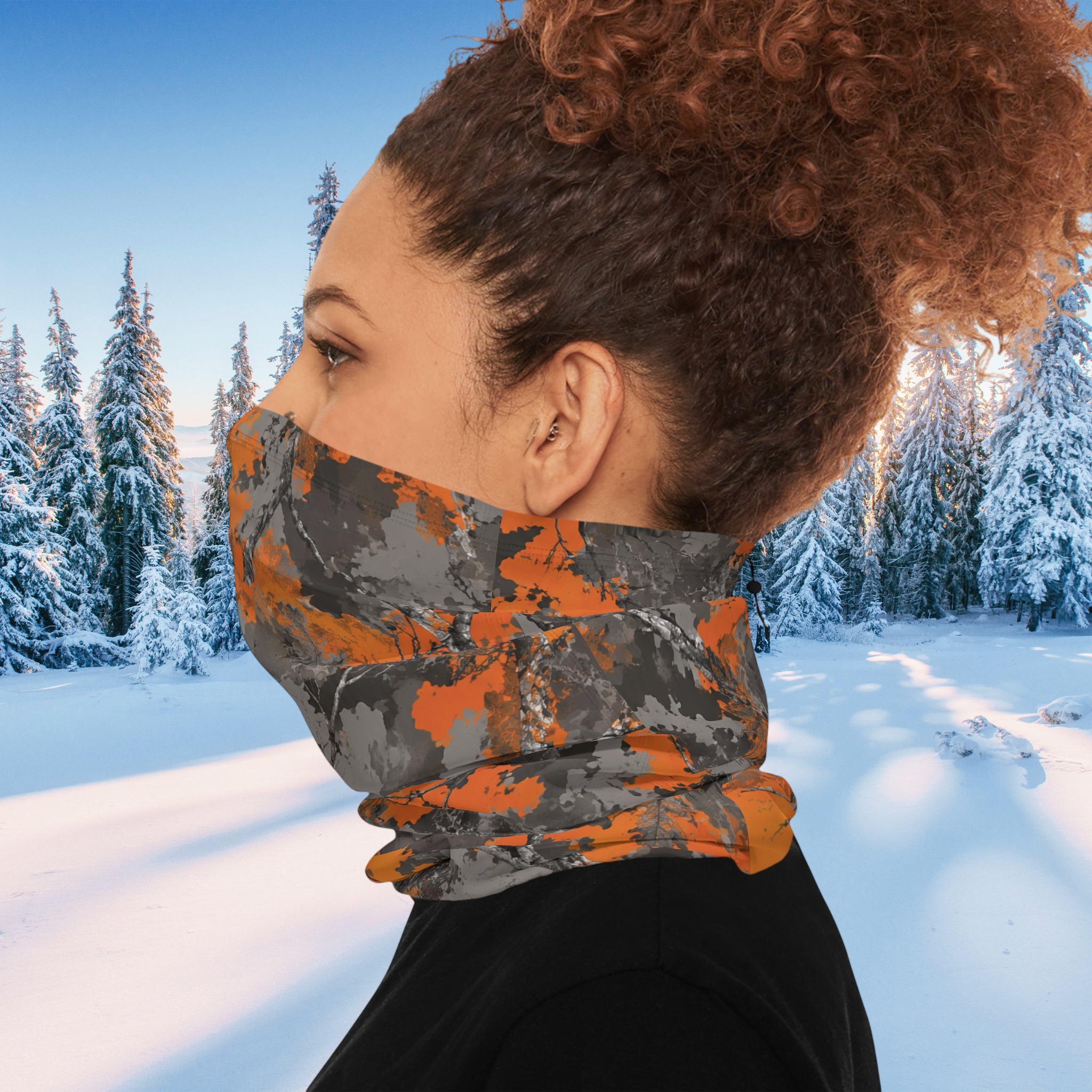 Custom Winter Neck Gaiter With Drawstring product thumbnail image
