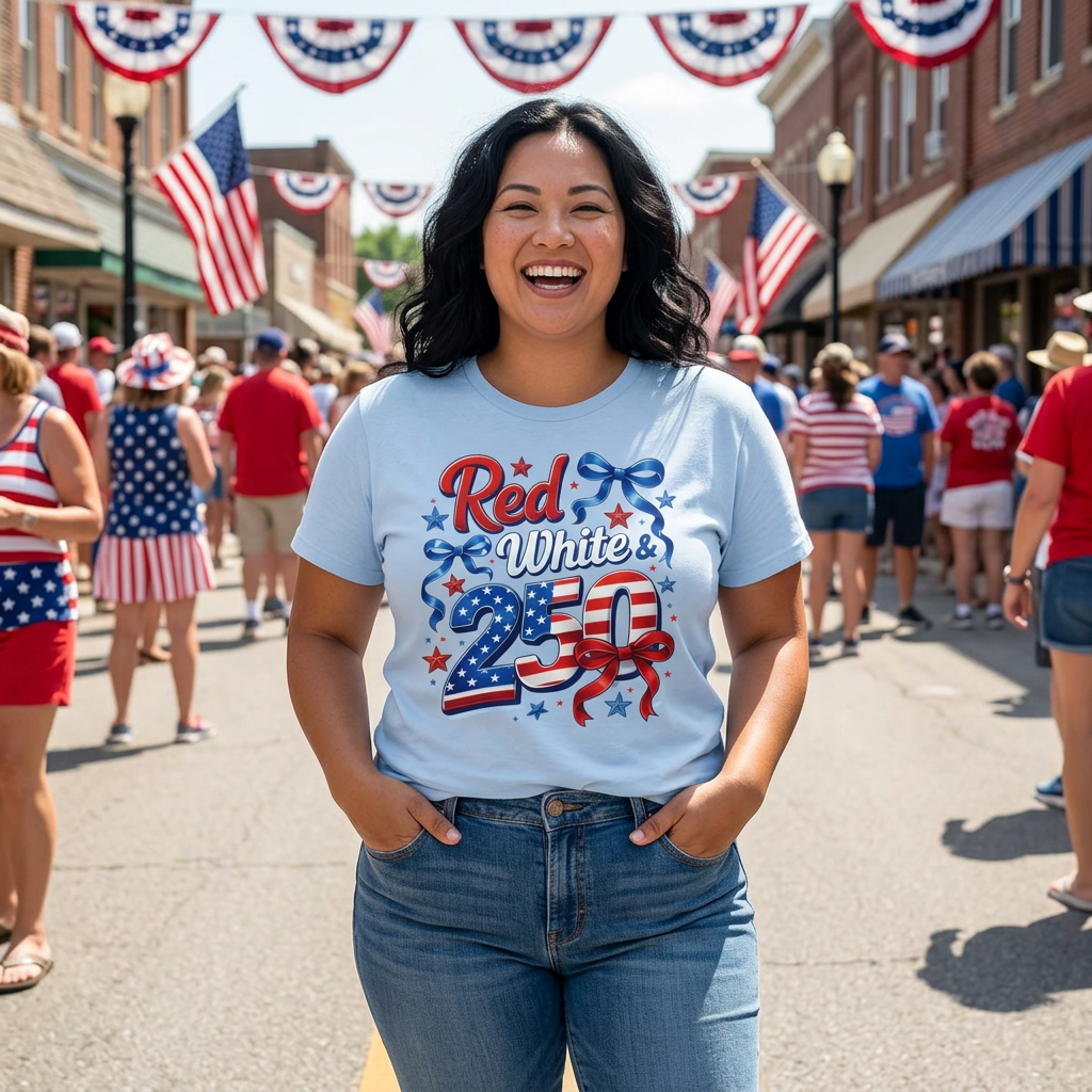 Red, White, 250!-Unisex Jersey Short Sleeve Tee product thumbnail image Red, White, 250!-Unisex Jersey Short Sleeve Tee product thumbnail image