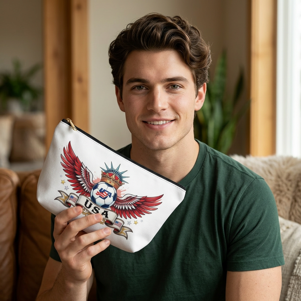 USA Soccer Winged Crest Accessory Pouch product thumbnail image