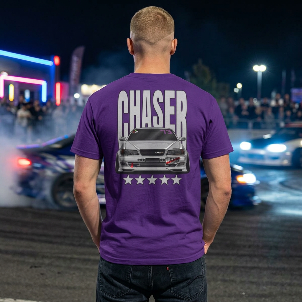Chaser Car Tee — JDM Drift Racing Graphic T-Shirt product thumbnail image Chaser Car Tee — JDM Drift Racing Graphic T-Shirt product thumbnail image