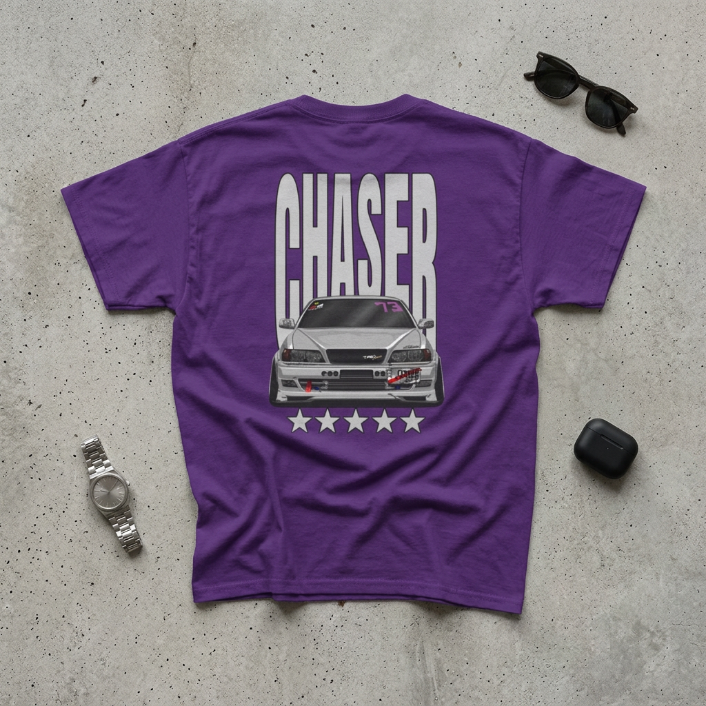 Chaser Car Tee — JDM Drift Racing Graphic T-Shirt product thumbnail image Chaser Car Tee — JDM Drift Racing Graphic T-Shirt product thumbnail image