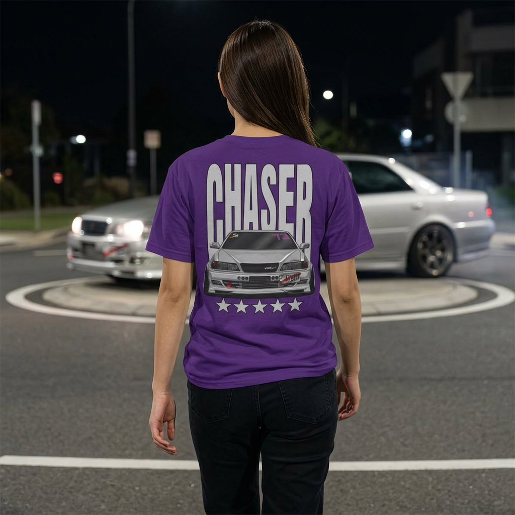 Chaser Car Tee — JDM Drift Racing Graphic T-Shirt product thumbnail image Chaser Car Tee — JDM Drift Racing Graphic T-Shirt product thumbnail image