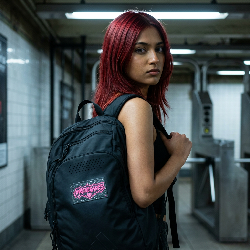 Embroidered Pink #RENEGADES Patch Backpack — adidas Defender 5 product thumbnail image