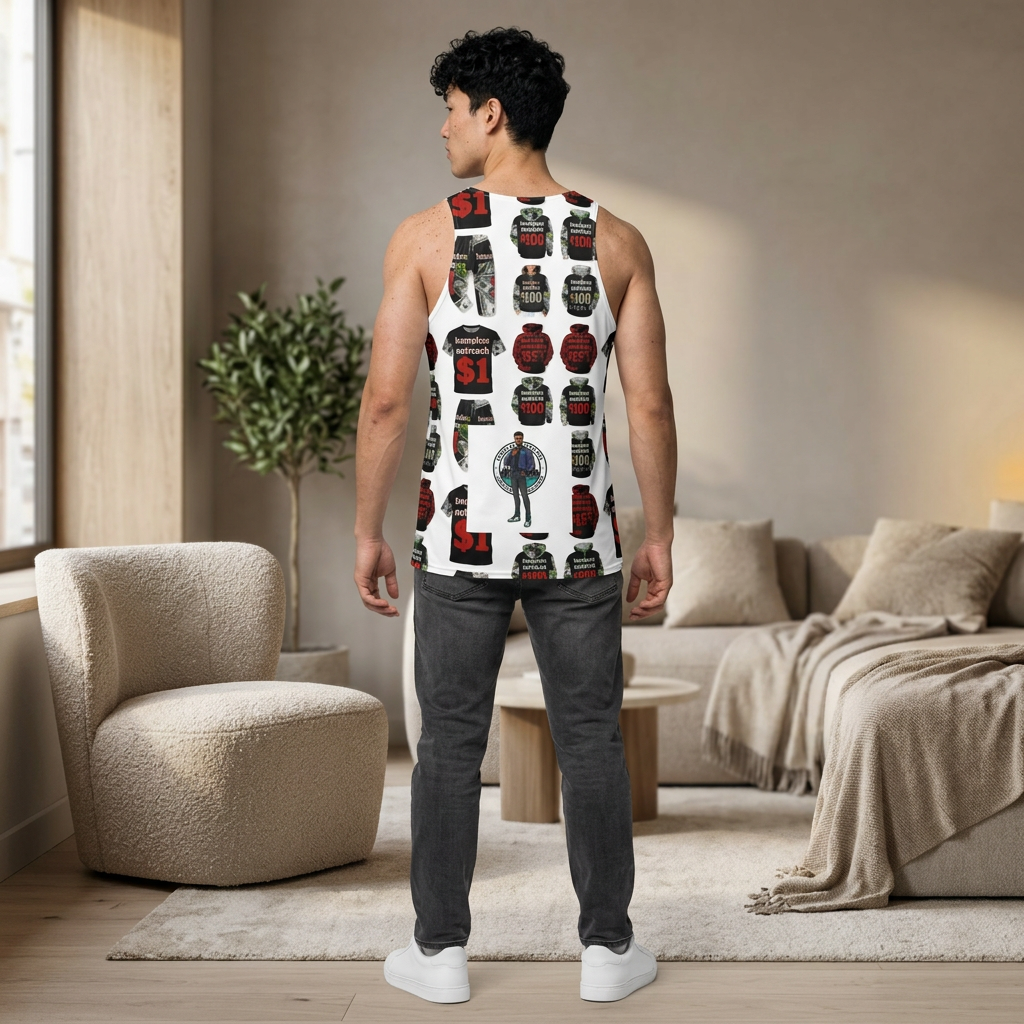 Charity Outreach Pattern Tank Top — Homeless Outreach 1 Design product thumbnail image