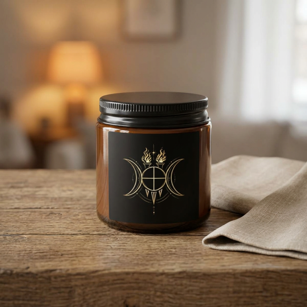 Hekate Triple Moon Candle, Gothic Witchcraft Ritual Candle, Pagan Altar Candle, Occult Mystic Decor product thumbnail image Hekate Triple Moon Candle, Gothic Witchcraft Ritual Candle, Pagan Altar Candle, Occult Mystic Decor product thumbnail image