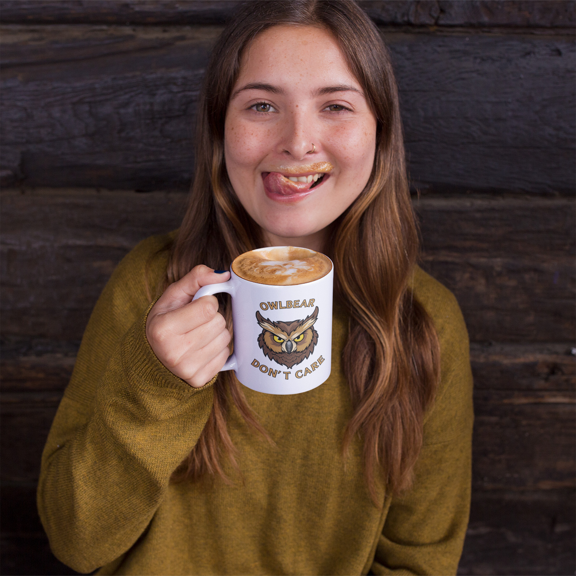 Owl Bear Don't Care | Dungeons and Dragons Mug | Nerdy RPG D&D Gifts For Her Him | Tabletop Game Accessories | Dnd Humor | Coffee Tea Cup image 4