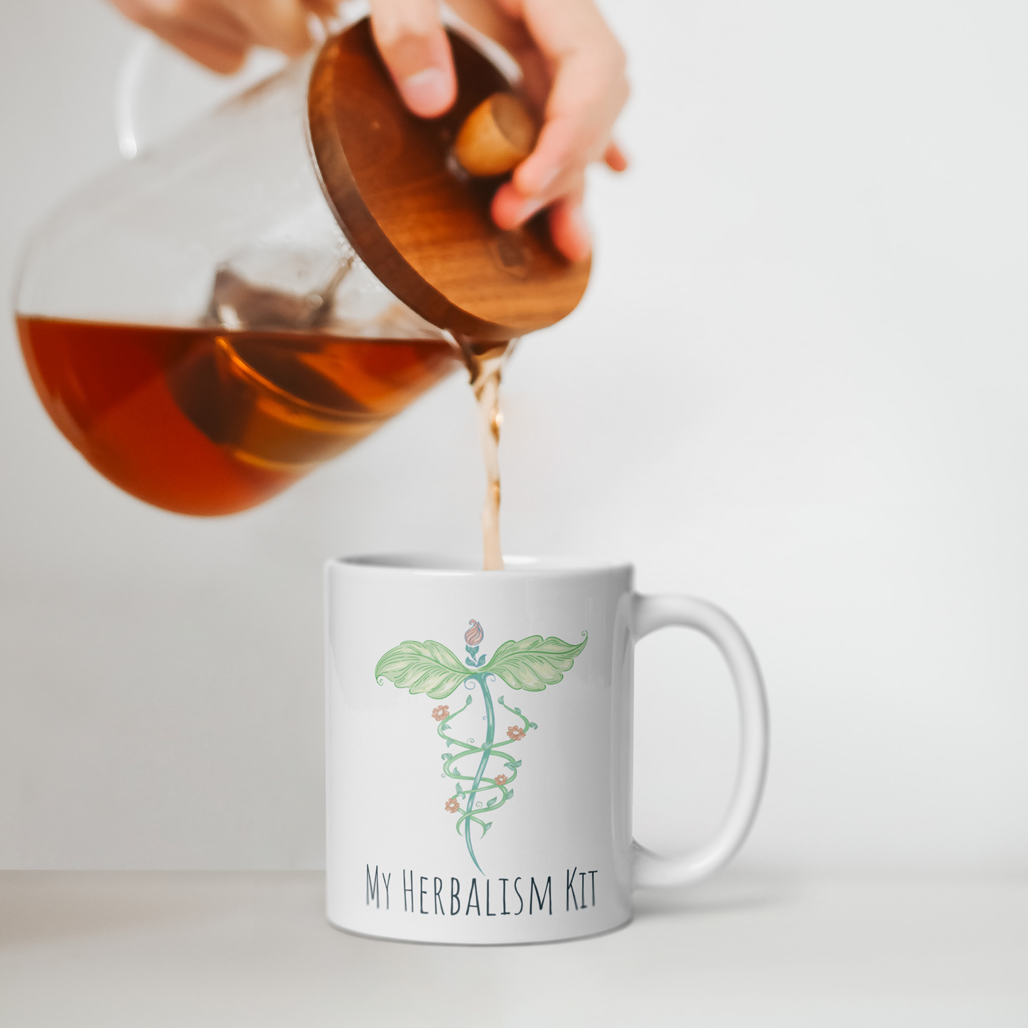 My Herbalism Kit Caduceus Mug | 5e Adventure D20 Mug | DnD Mug | Dungeons Dragon Gift | D&D Mug | Graphic Mug image 2