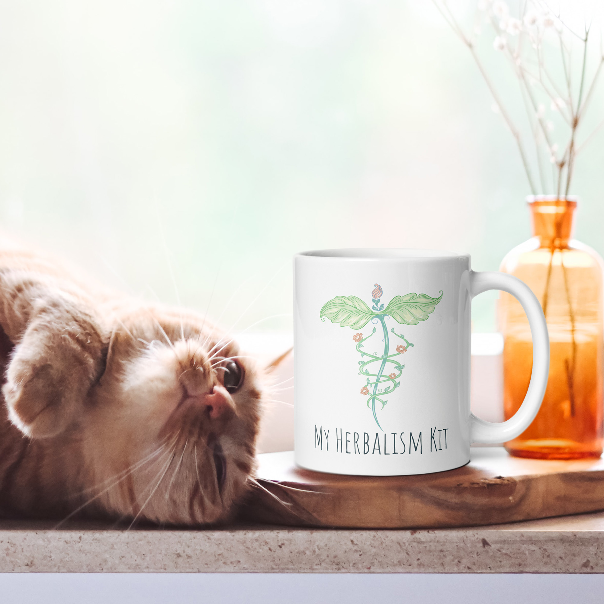 My Herbalism Kit Caduceus Mug | 5e Adventure D20 Mug | DnD Mug | Dungeons Dragon Gift | D&D Mug | Graphic Mug image 3