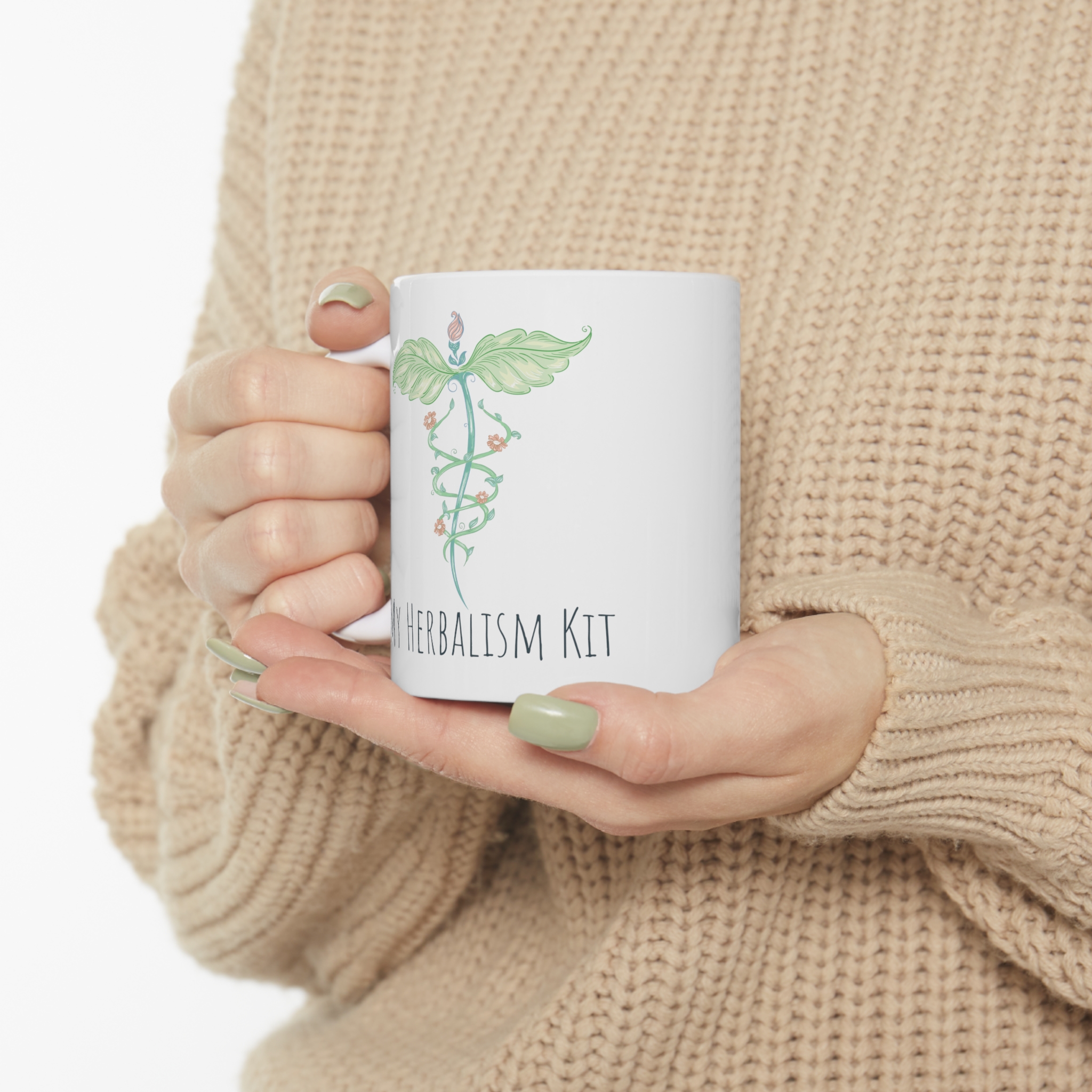 My Herbalism Kit Caduceus Mug | 5e Adventure D20 Mug | DnD Mug | Dungeons Dragon Gift | D&D Mug | Graphic Mug image 4