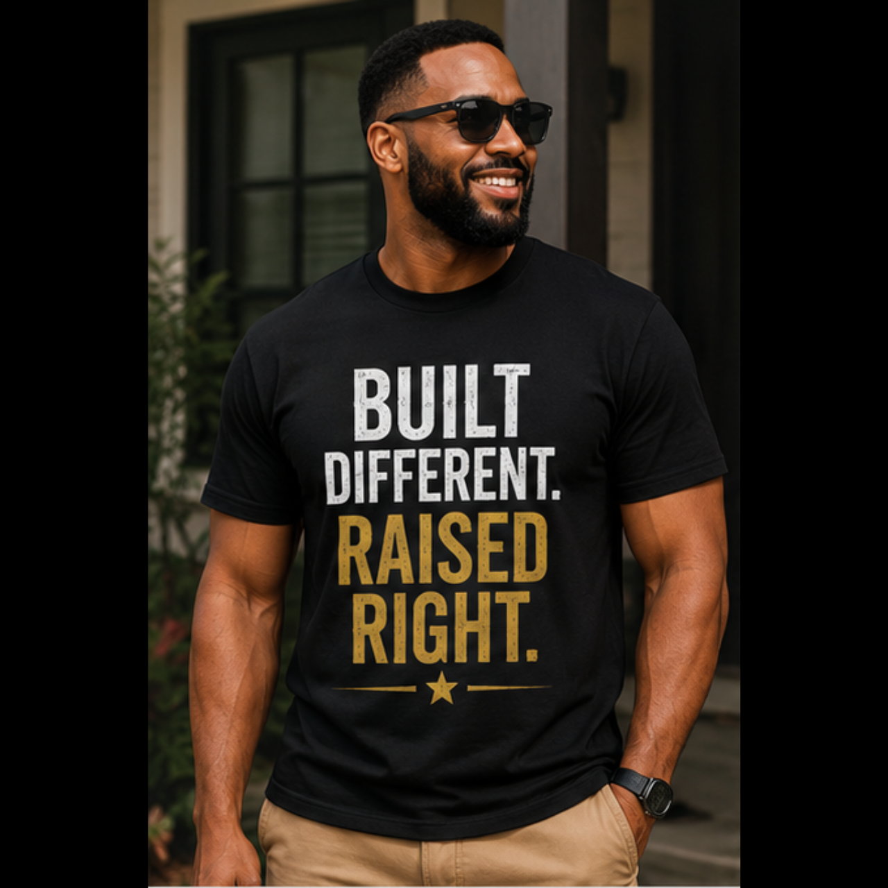 Unisex Softstyle T-Shirt Built Different Raised Rights product thumbnail image