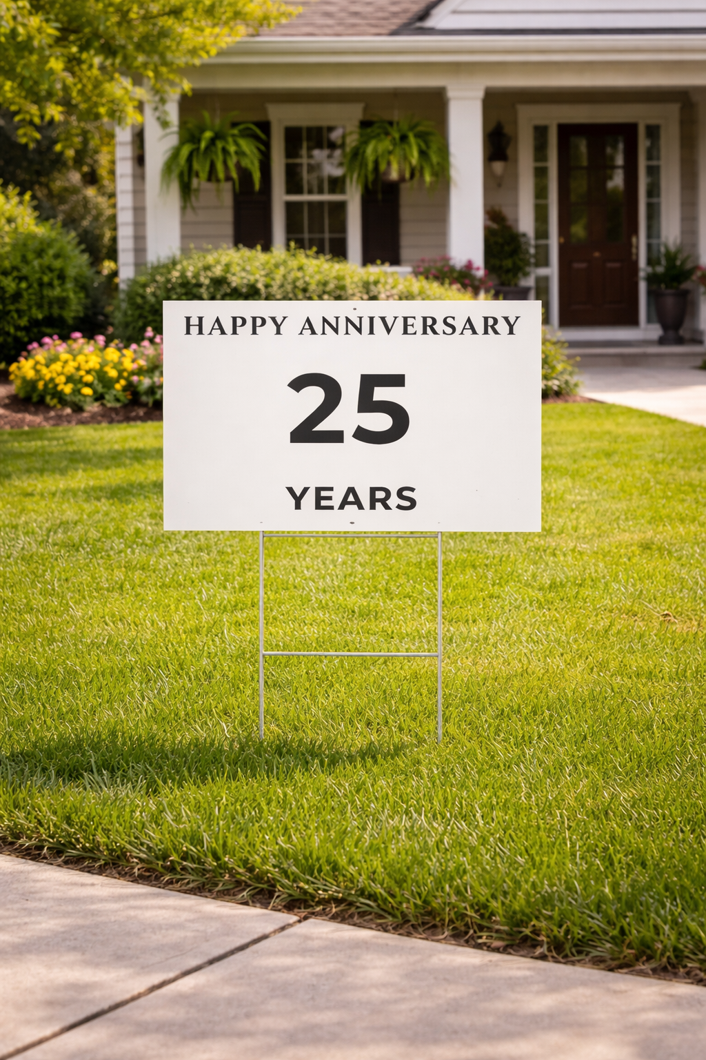 Happy Anniversary Yard Sign – 25 Years