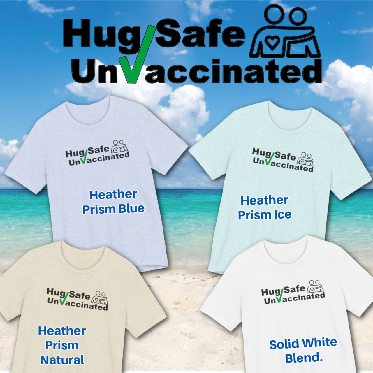 Hug Safe Unvaccinated T-Shirt | Pro-Choice Vaccine Statement Tee view 5