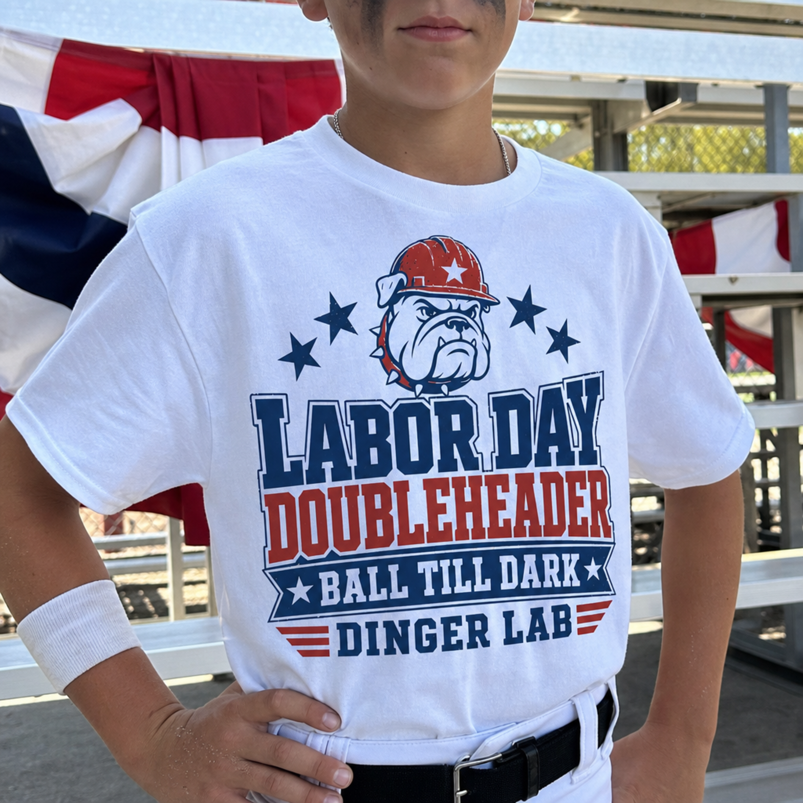 Labor Day Baseball Shirt - Labor Day Doubleheader - Travel Ball Tee, Kids Baseball Tee